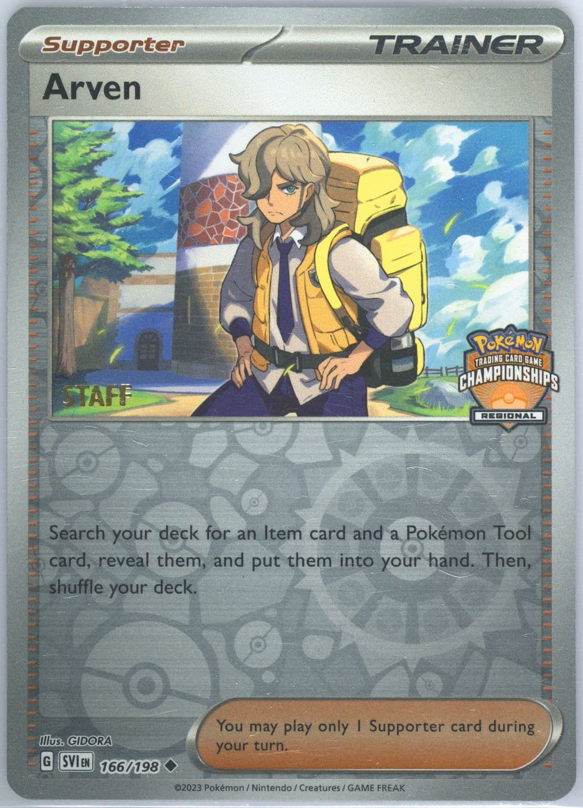 Arven Regional Championships-Staff (166) 2023 Pokemon Svi EN-Scarlet & Violet