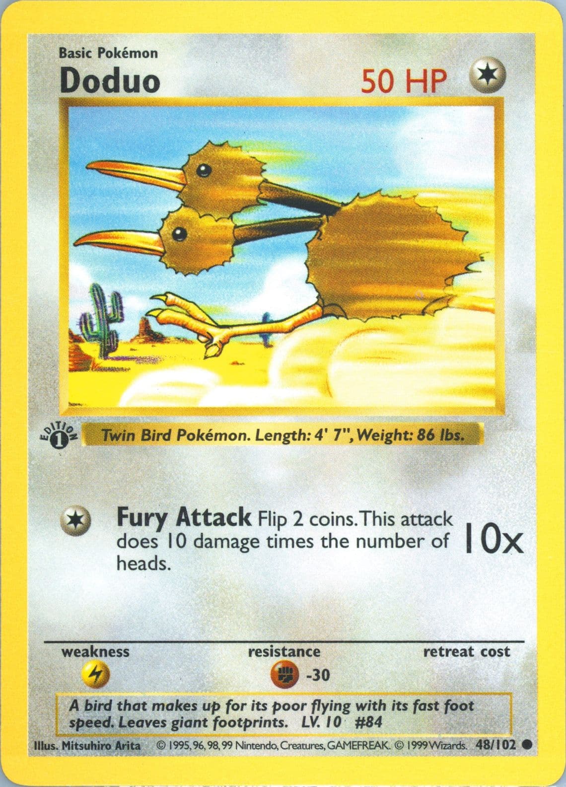 Doduo 1st Edition (48) 1999 Pokemon Game