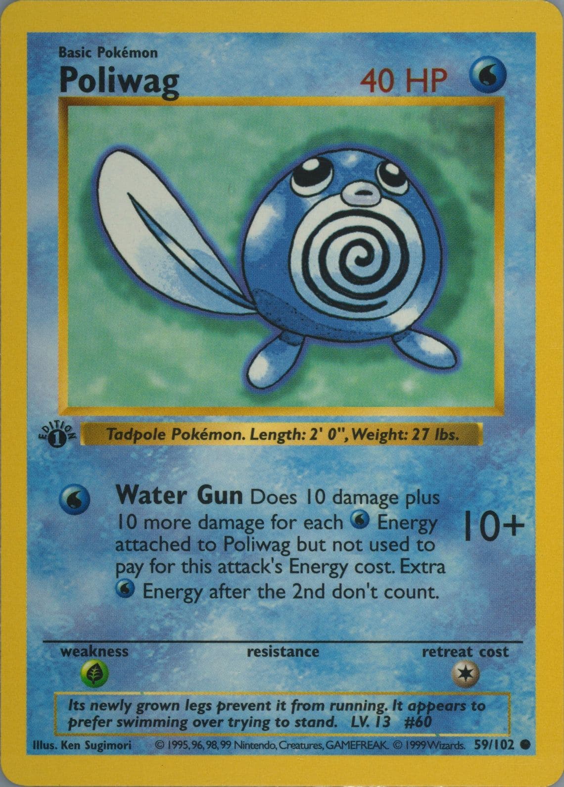 Poliwag 1st Edition (59) 1999 Pokemon Game