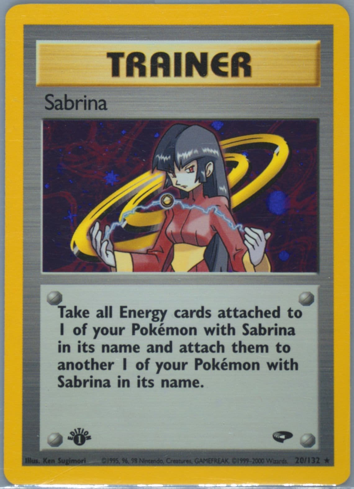 Sabrina Holo-1st Edition (20) 2000 Pokemon Gym Challenge