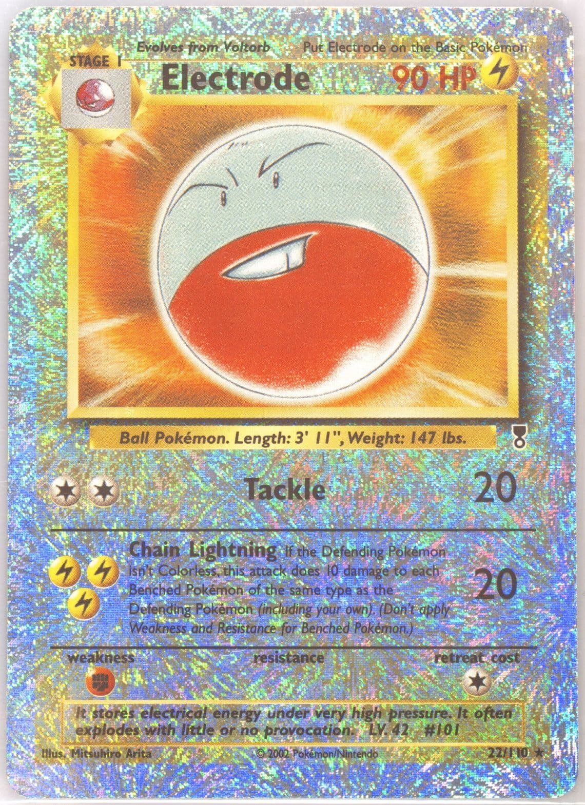 Electrode-Reverse Foil (22) 2002 Pokemon Legendary Collection
