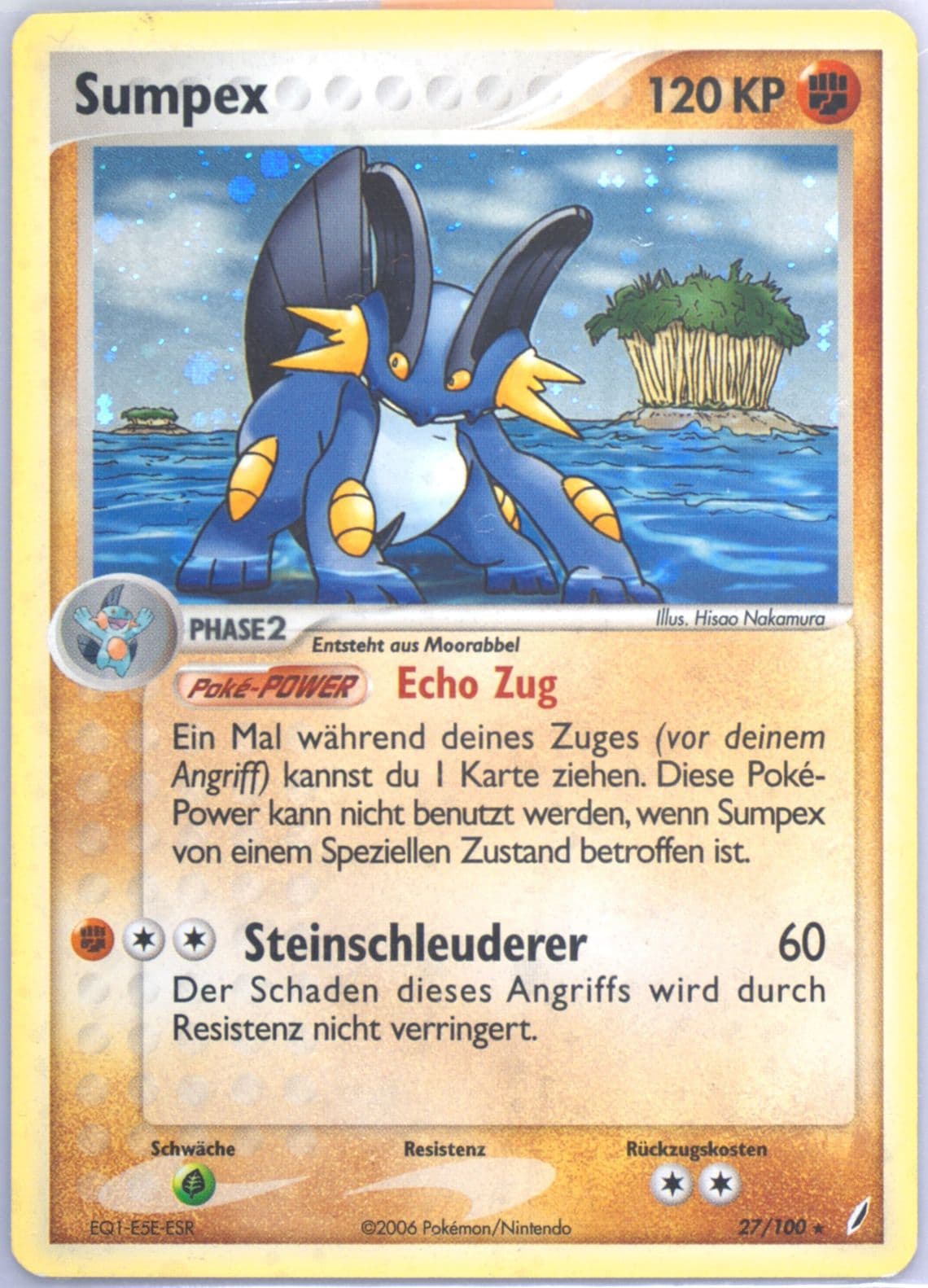 Sumpex-Holo Earth Shower Theme Deck-German (27) 2006 Pokemon EX Crystal Guardians