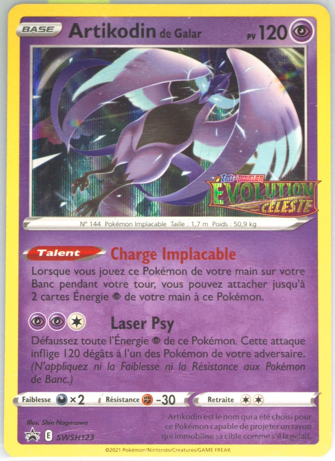 Artikodin de Galar-Holo Prerelease-French (123) 2021 Pokemon Swsh Black Star Promo