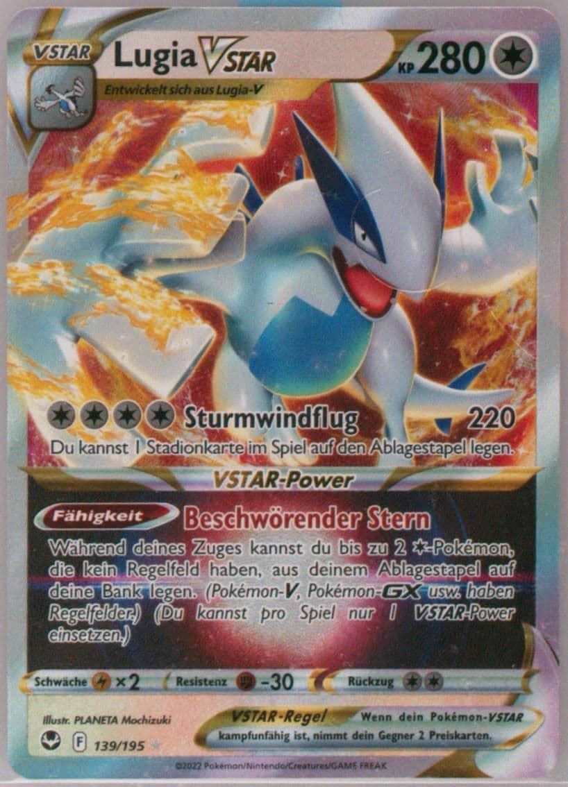 Lugia Vstar German (139) 2022 Pokemon Sword & Shield Silver Tempest