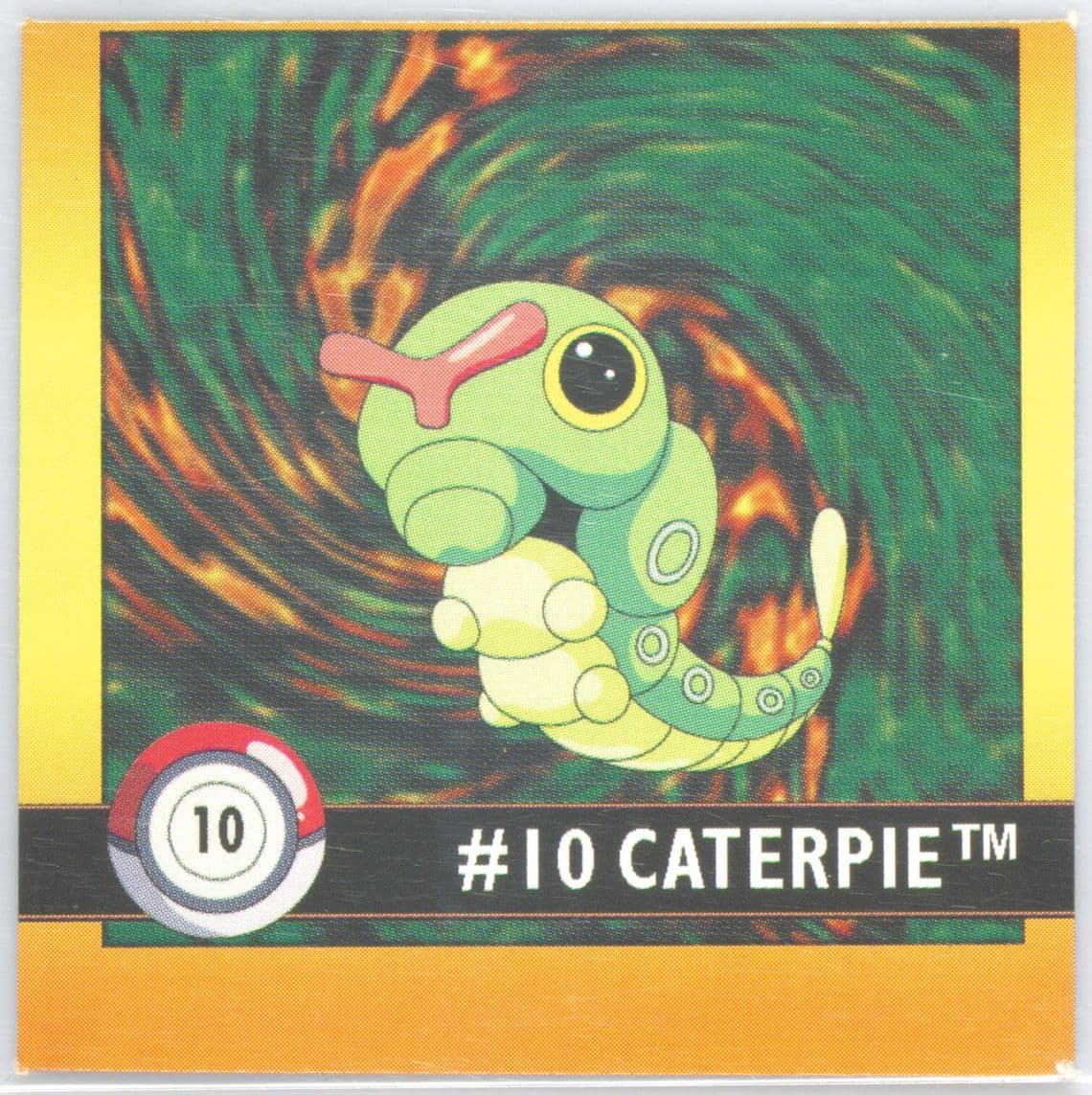 Caterpie (10) 1999 Pokemon Stickers Series 1
