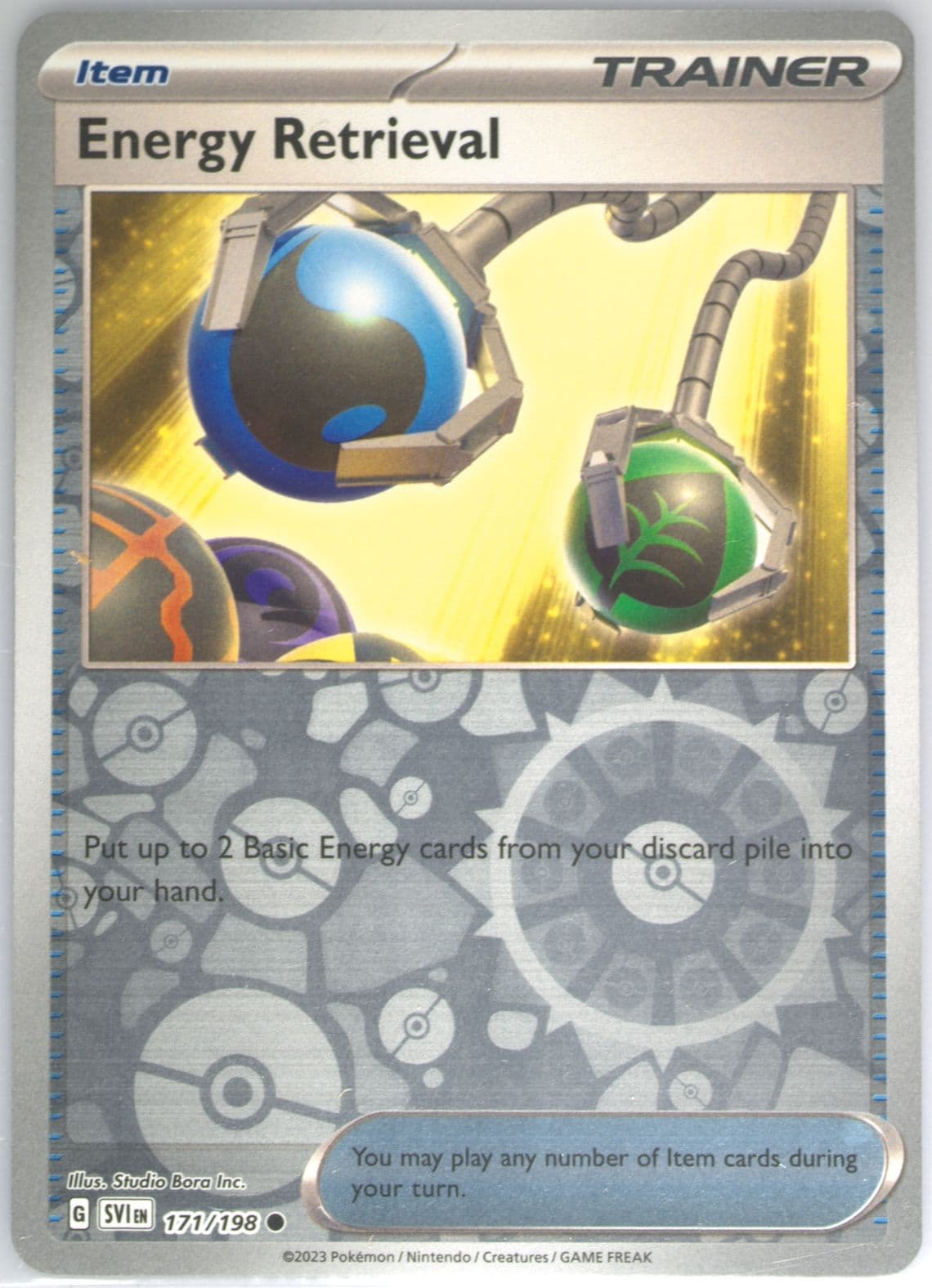 Energy Retrieval Reverse Holo (171) 2023 Pokemon Svi EN-Scarlet & Violet