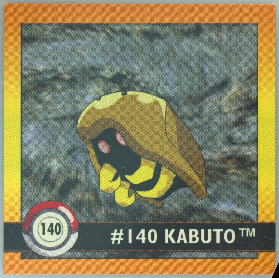 Kabuto (140) 1999 Pokemon Stickers Series 1