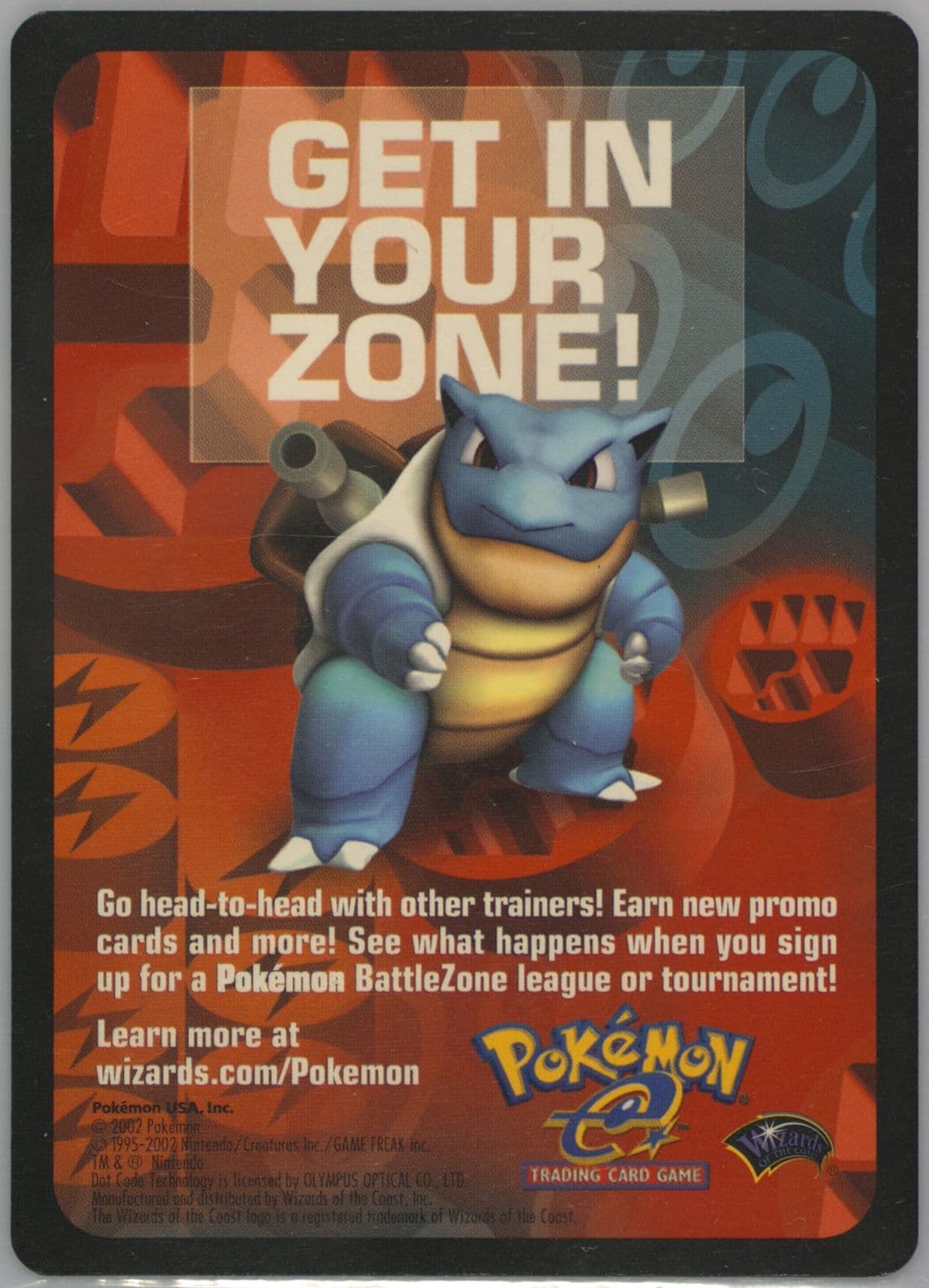 Get in Your Zone! Pokemon 4EVER Movie Promo 2002 Pokemon Insert Cards