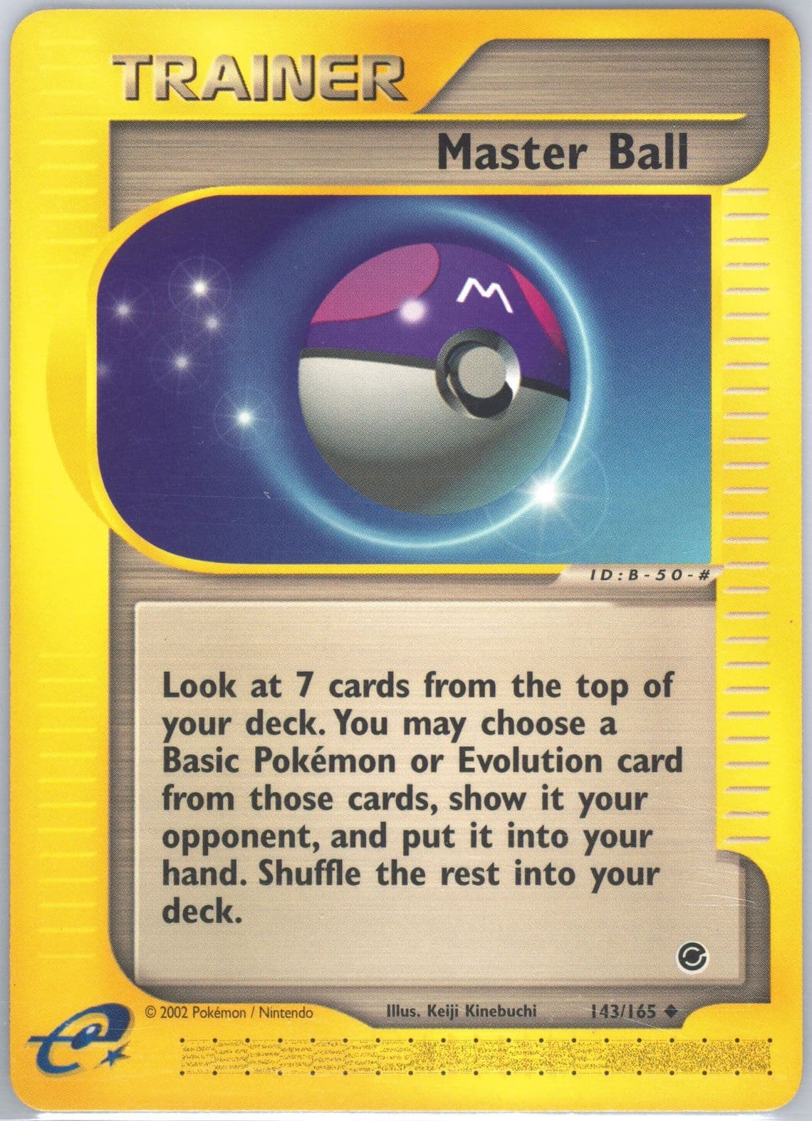 Master Ball (143) 2002 Pokemon Expedition