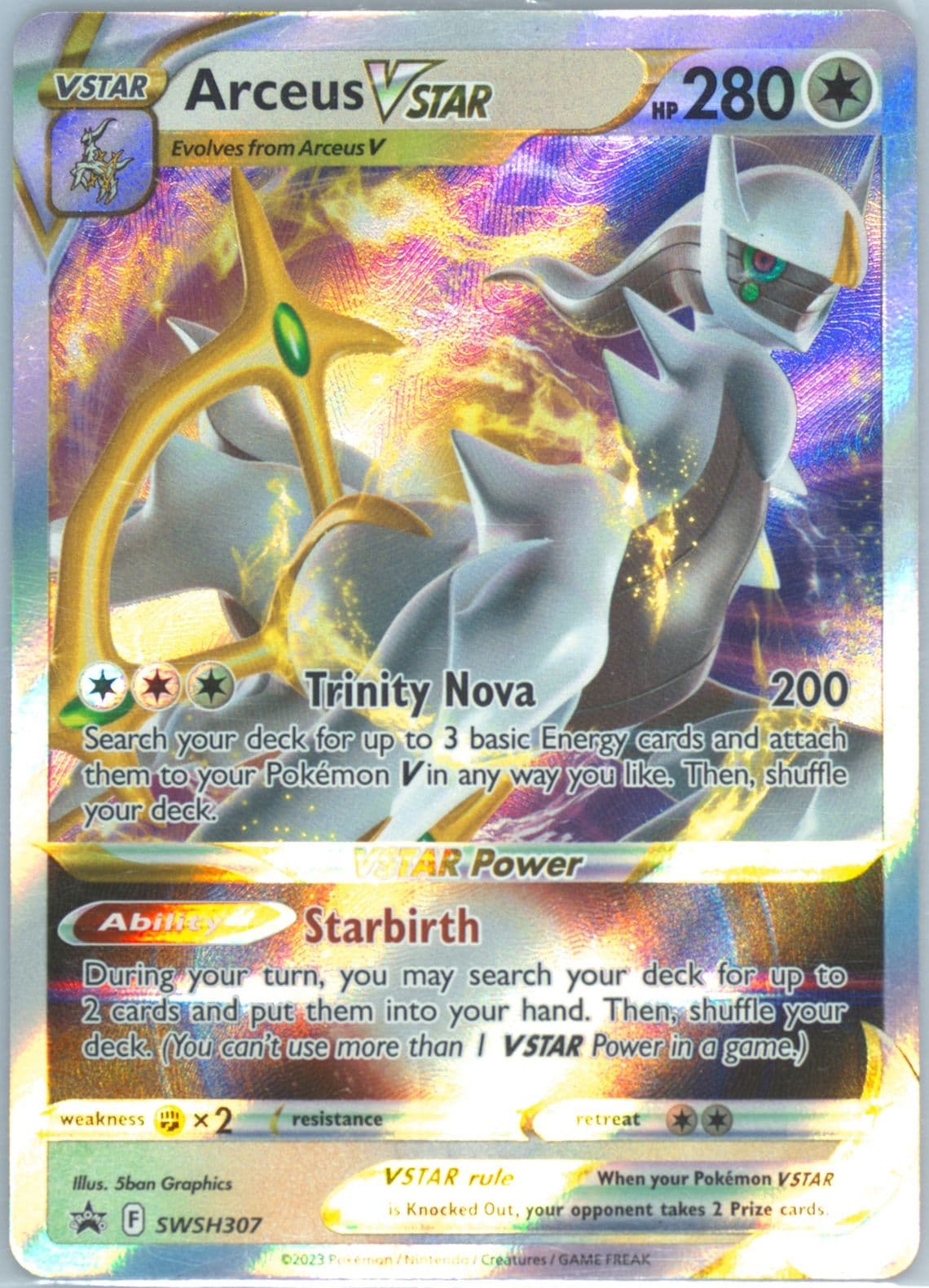 Arceus Vstar Trainer's Toolkit (307) 2023 Pokemon Swsh Black Star Promo