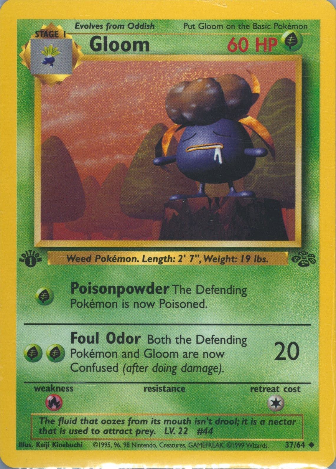 Gloom 1st Edition (37) 1999 Pokemon Jungle