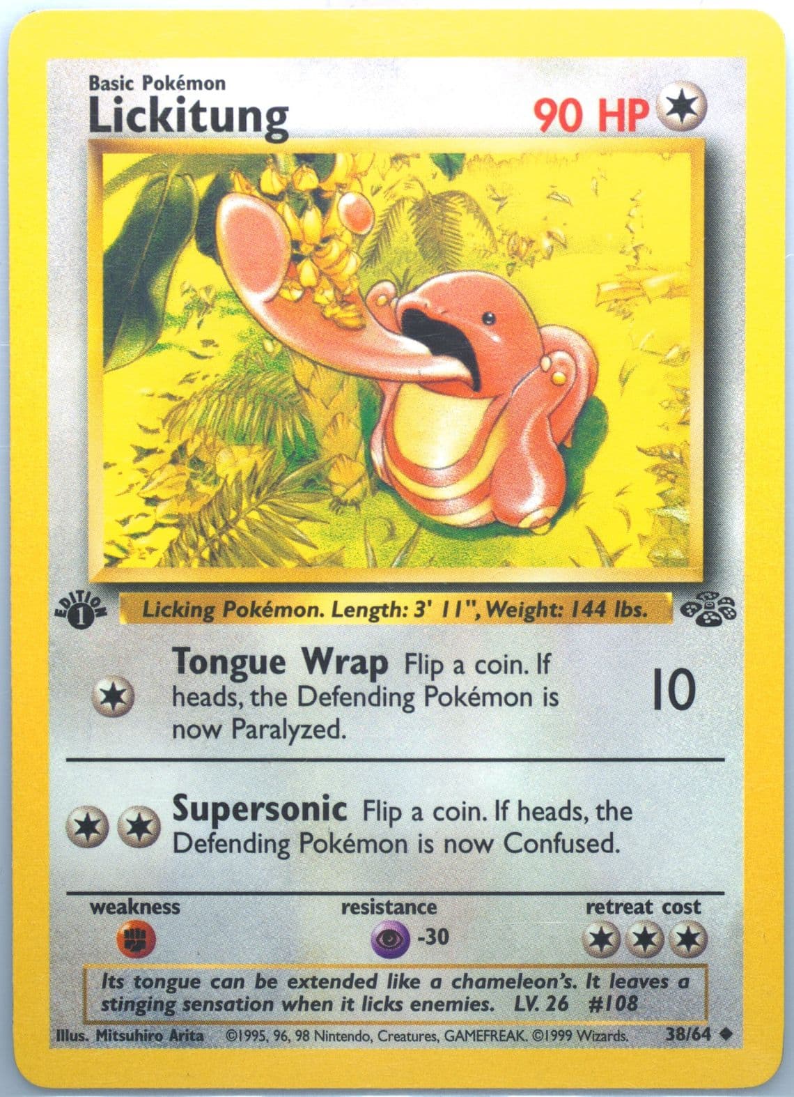Lickitung 1st Edition (38) 1999 Pokemon Jungle