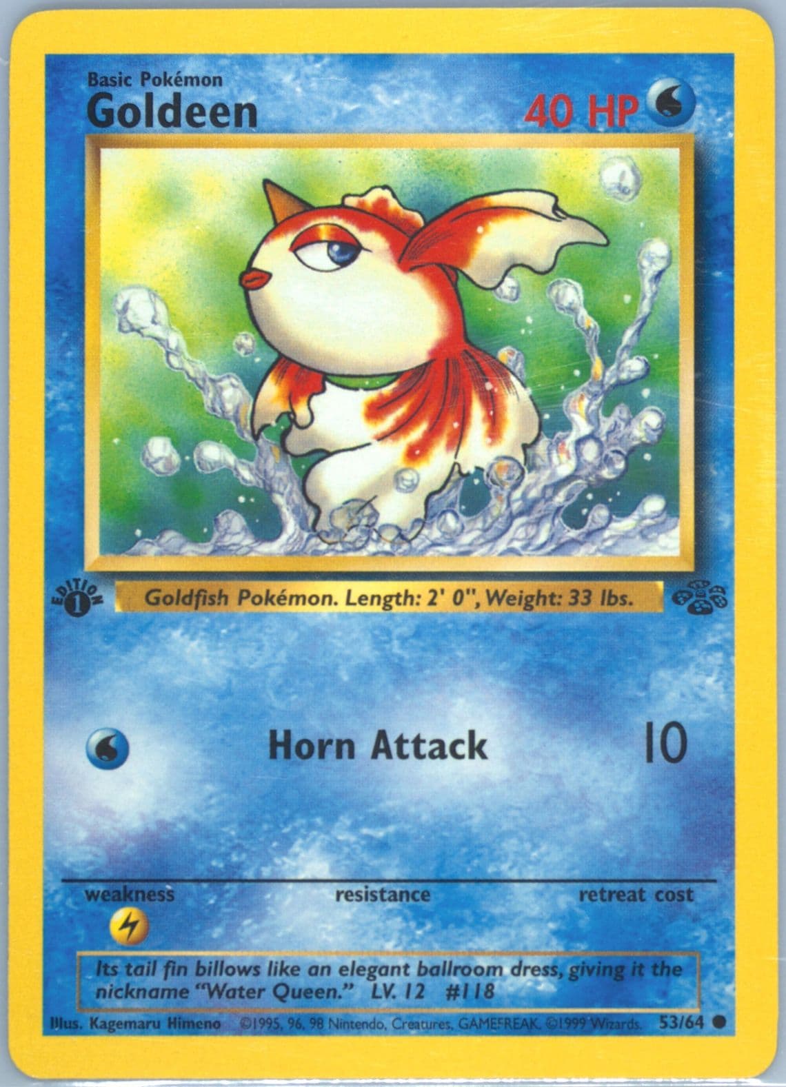 Goldeen 1st Edition (53) 1999 Pokemon Jungle