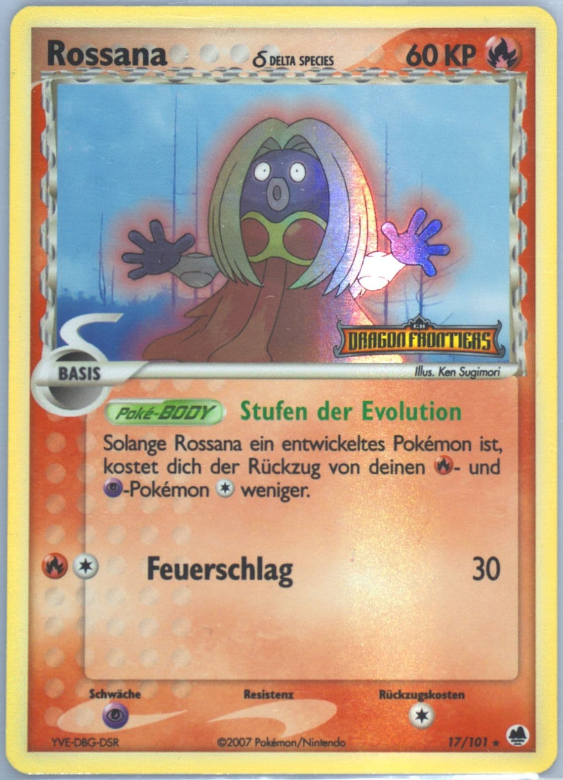Rossana-Reverse Foil German (17) 2006 Pokemon EX Dragon Frontiers