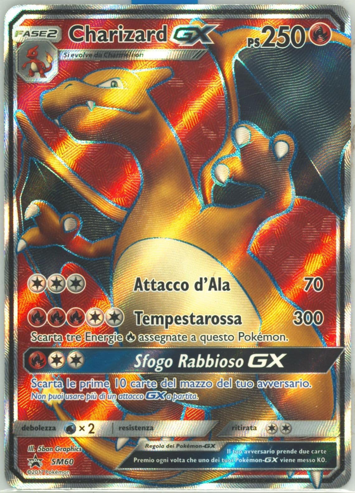 Full Art/Charizard GX Charizard GX Premium Collection-Italian (SM60) 2017 Pokemon SM Black Star Promo
