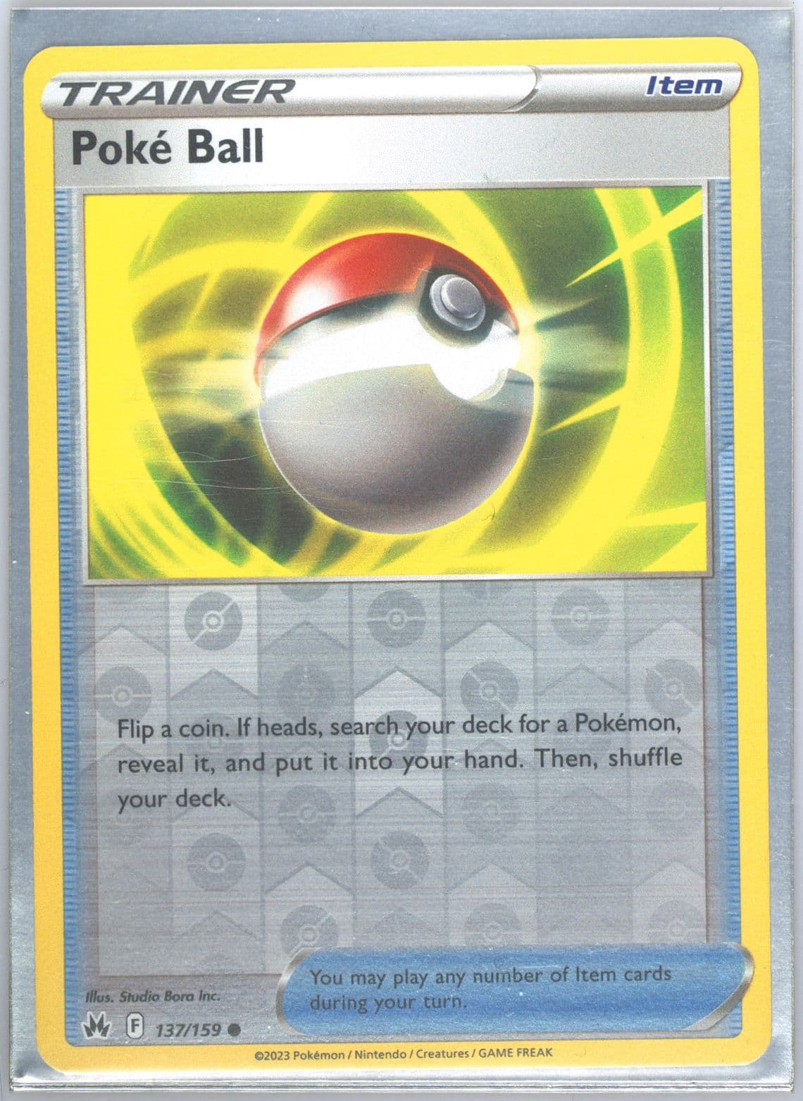 Poké Ball-Reverse Foil (137) 2023 Pokemon Sword and Shield Crown Zenith