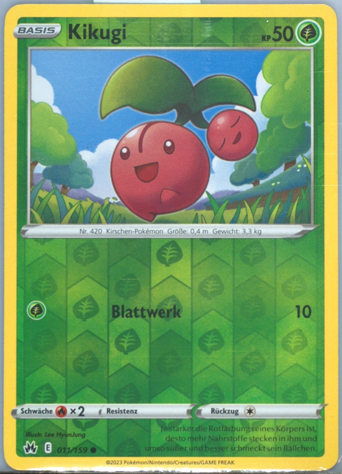 Kikugi-Reverse Foil German (011) 2023 Pokemon Sword and Shield Crown Zenith