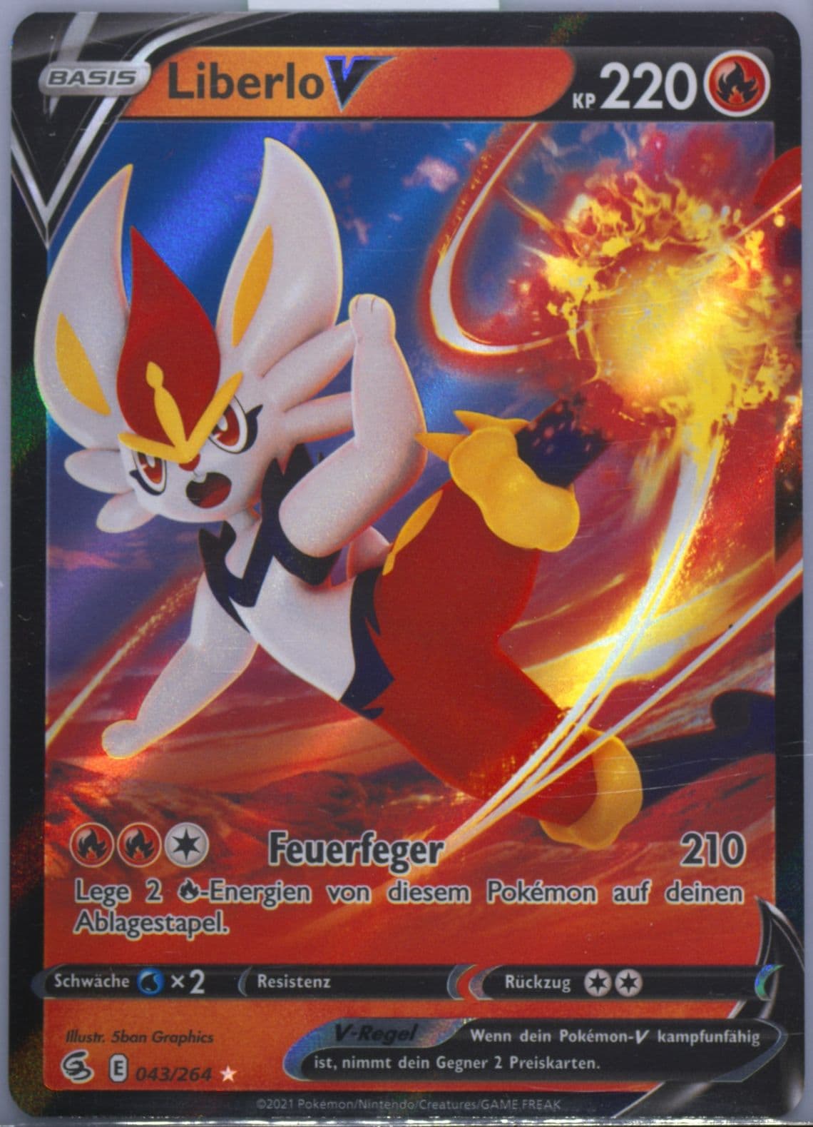 Liberlo V German (043) 2021 Pokemon Sword & Shield Fusion Strike