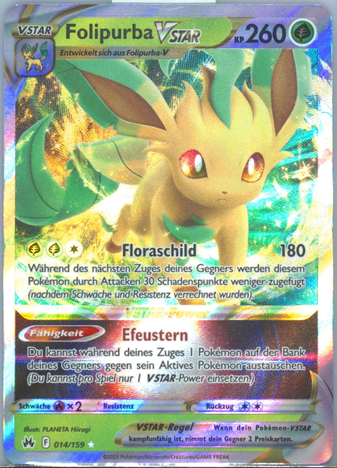 Folipurba Vstar German (014) 2023 Pokemon Sword and Shield Crown Zenith