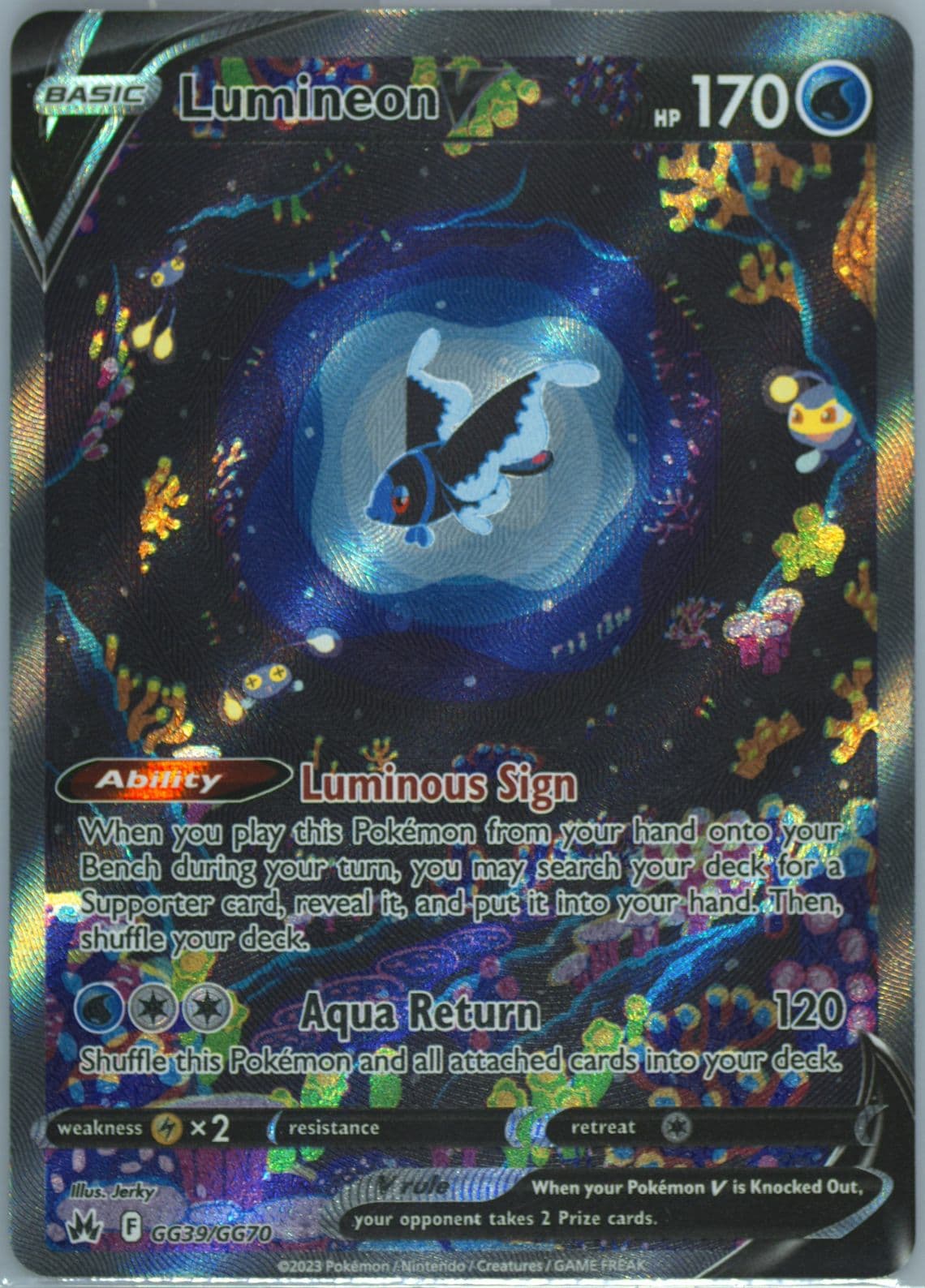 Full Art/Lumineon V German (GG39) 2023 Pokemon Sword and Shield Crown Zenith