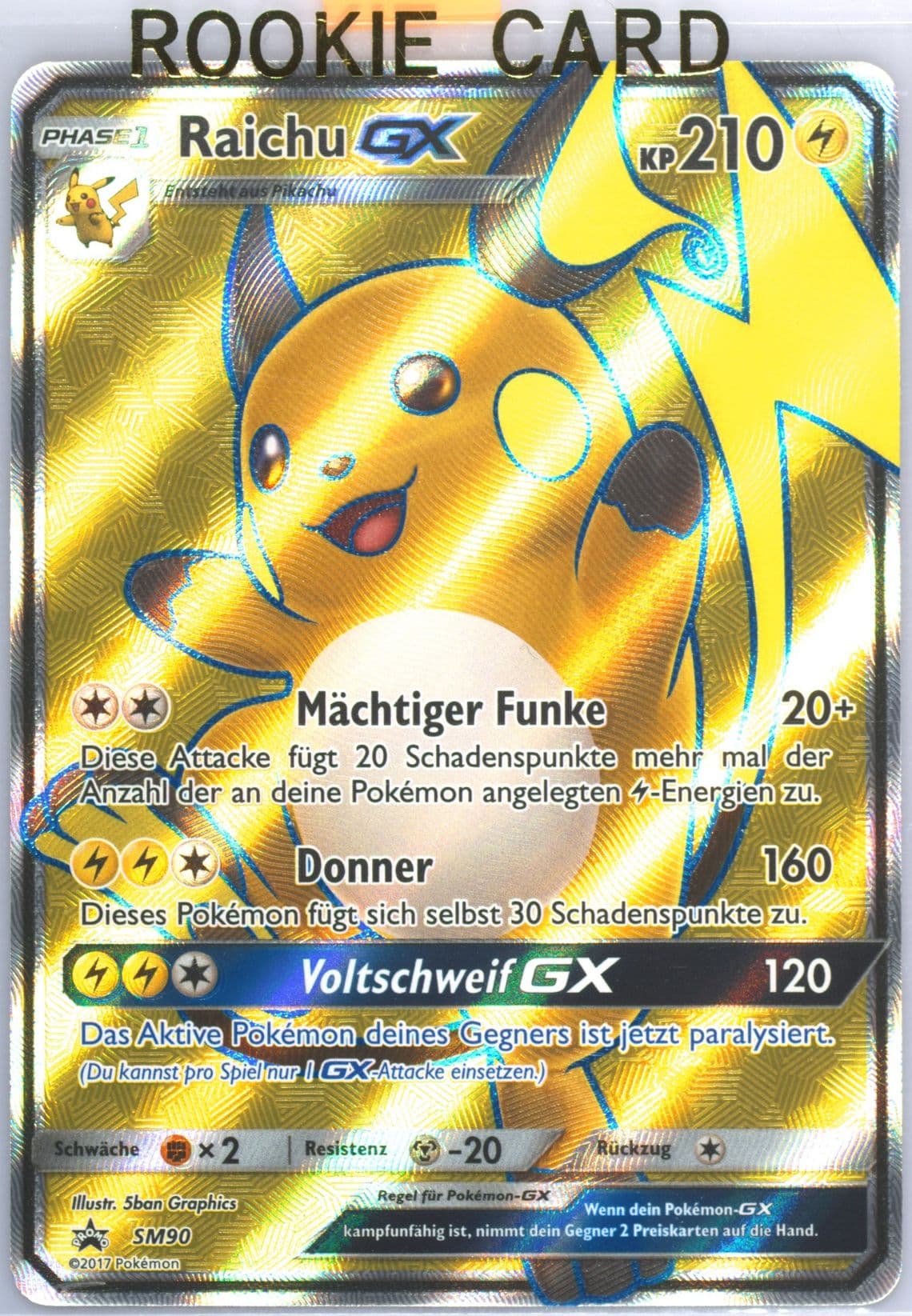 Full Art/Raichu V Shining Legends Special Collection-German (SM90) 2018 Pokemon SM Black Star Promo