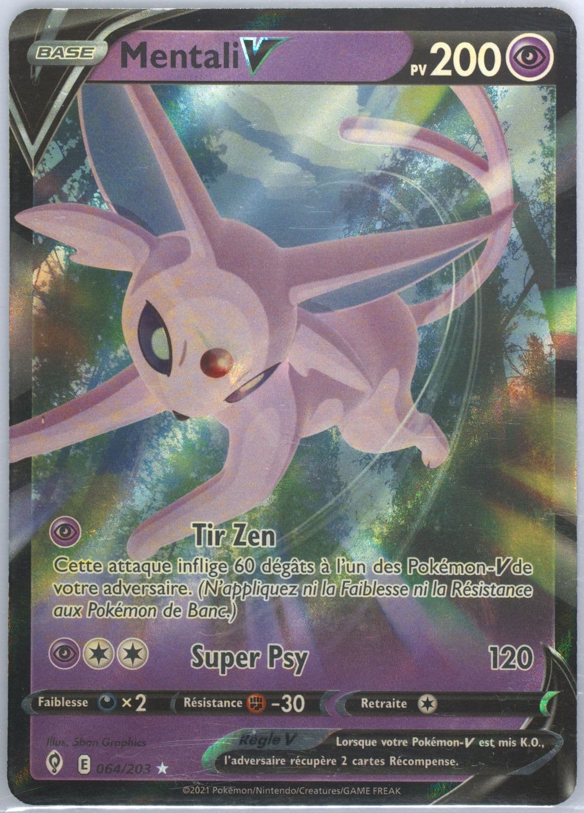 Mentali V French (064) 2021 Pokemon Sword & Shield Evolving Skies