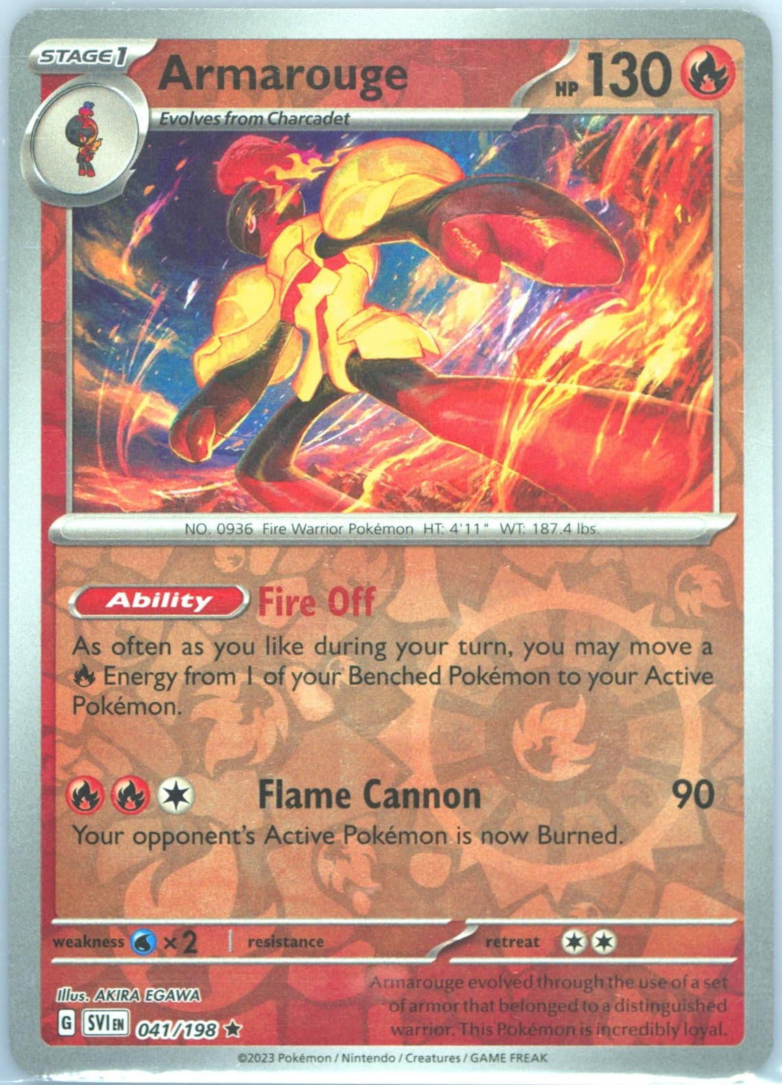 Armarouge Reverse Holo (041) 2023 Pokemon Svi EN-Scarlet & Violet