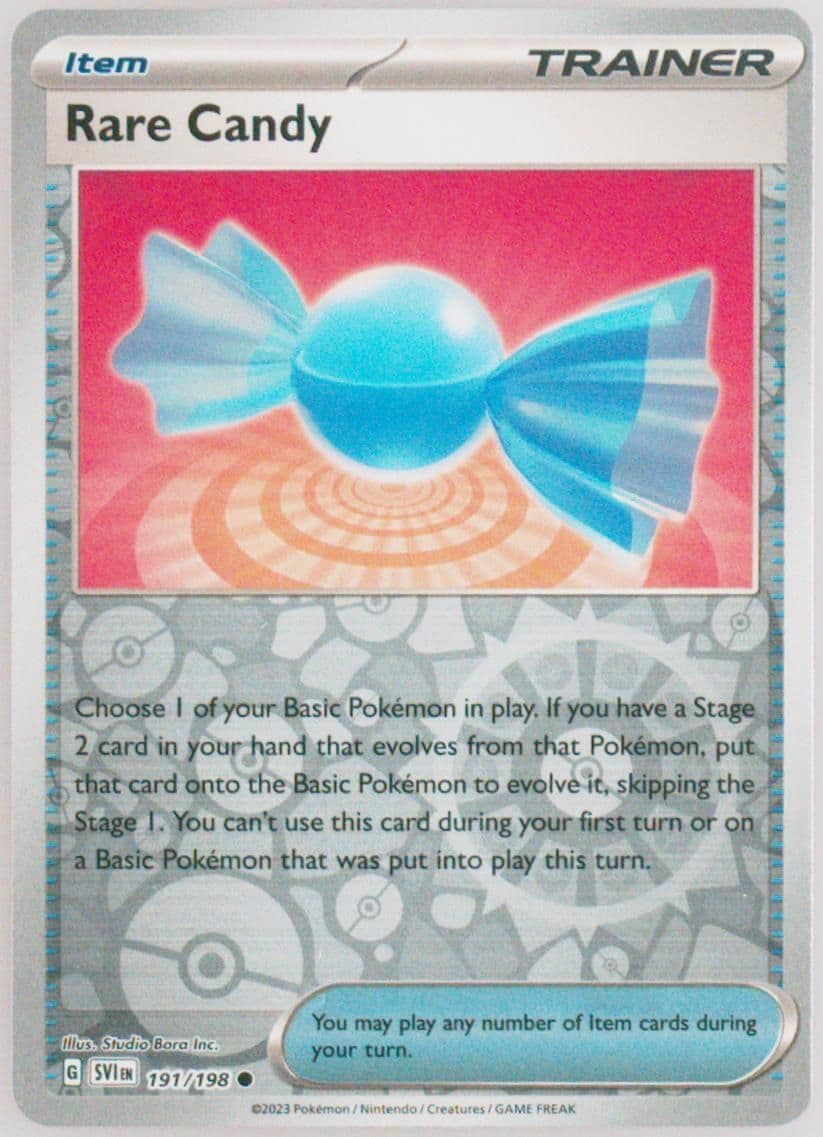 Rare Candy Reverse Holo (191) 2023 Pokemon Svi EN-Scarlet & Violet