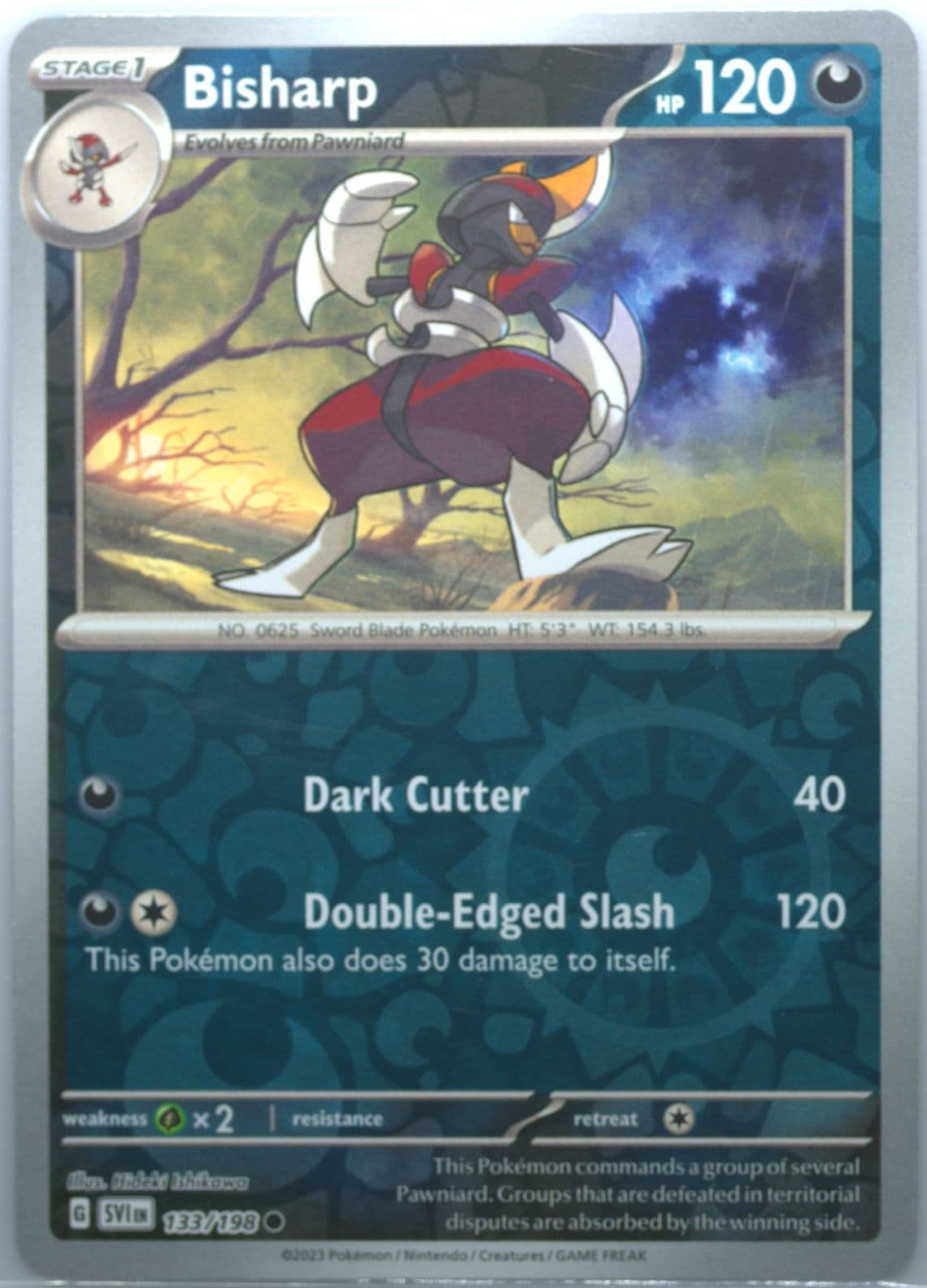 Bisharp Reverse Holo (133) 2023 Pokemon Svi EN-Scarlet & Violet