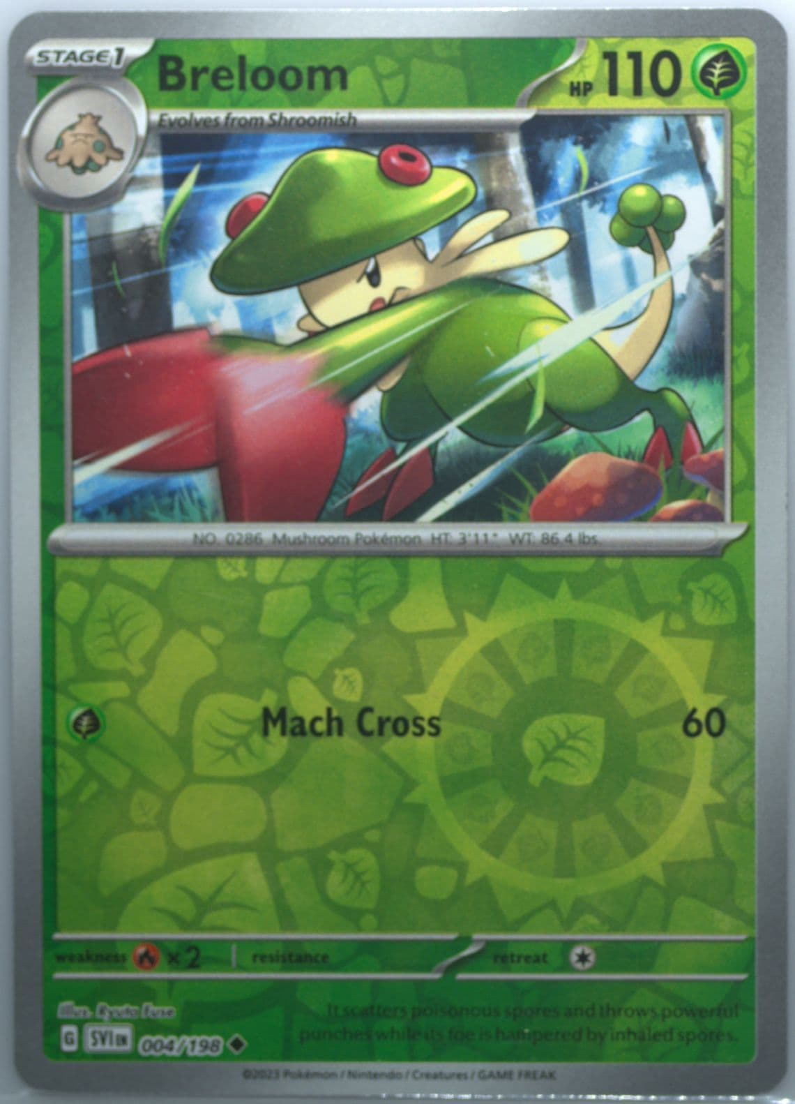 Breloom Reverse Holo (004) 2023 Pokemon Svi EN-Scarlet & Violet