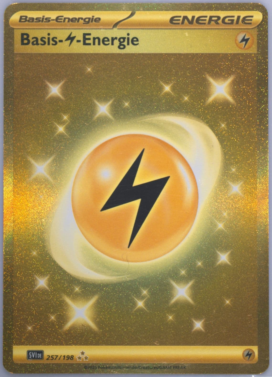 Basic Lightning Energy Hyper Rare (257) 2023 Pokemon German Svi de-Scarlet & Violet