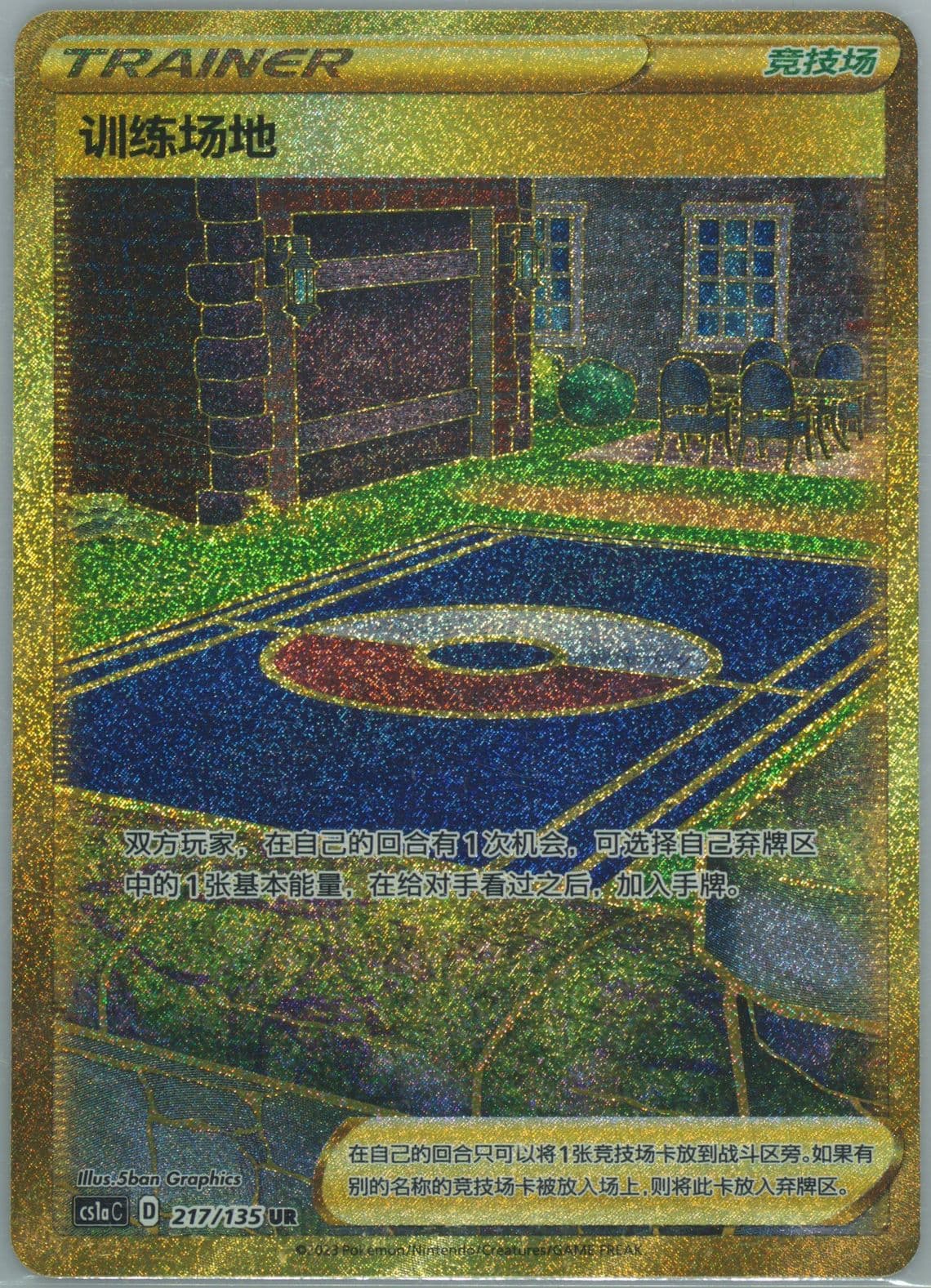 Training Court Ultra Rare (217) 2023 Pokemon Simplified Chinese Cs1a C-Dynamax Clash: Thunder