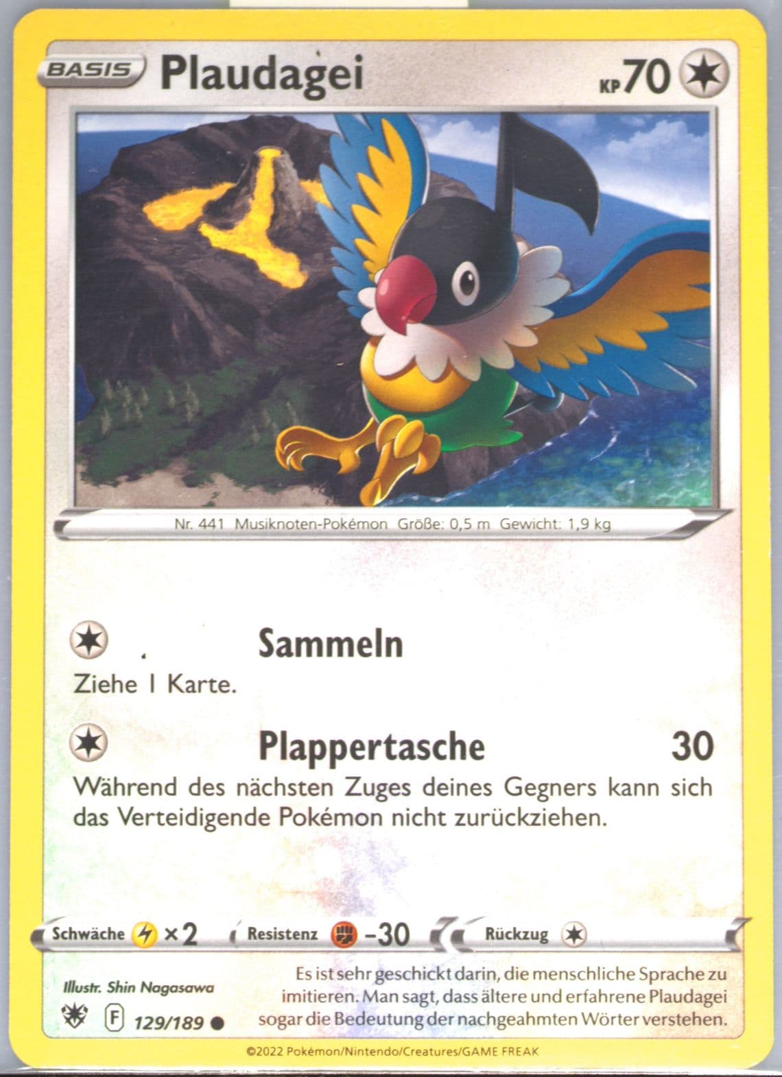 Plaudagei German (129) 2022 Pokemon Sword & Shield Astral Radiance