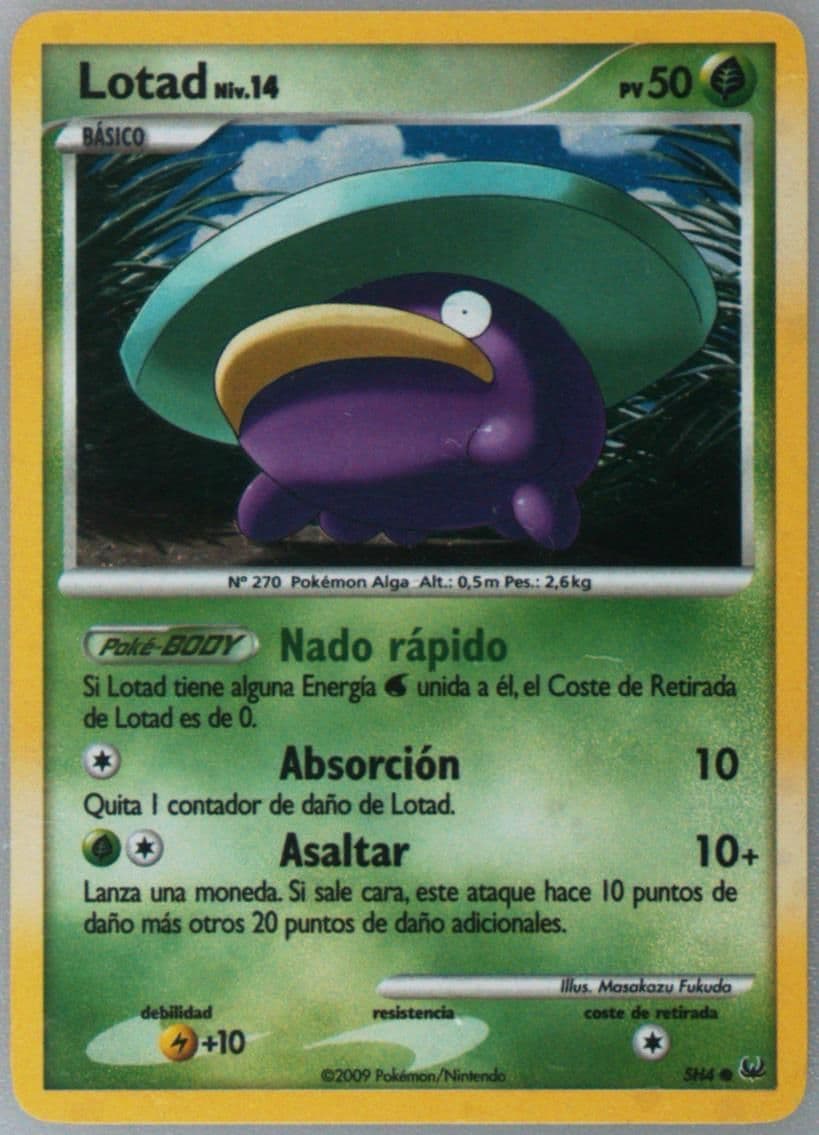 Lotad-Holo Spanish (SH4) 2009 Pokemon Platinum