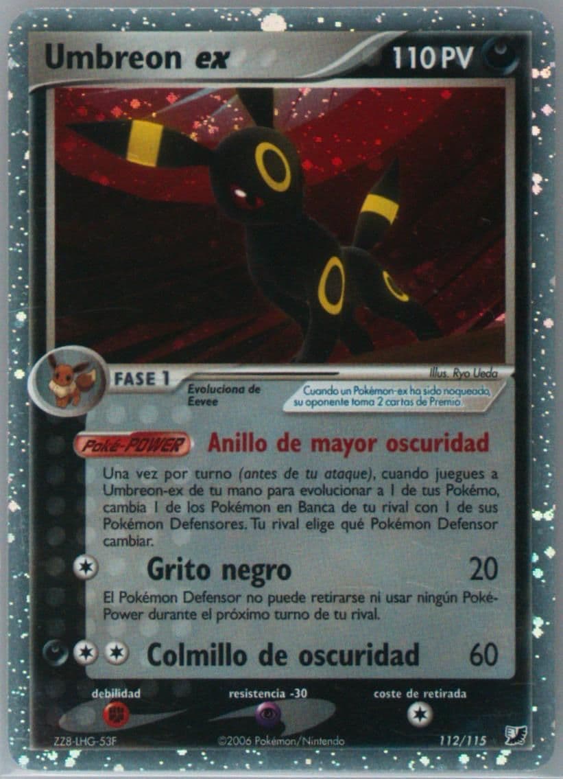 Umbreon EX-Holo Spanish (112) 2005 Pokemon EX Unseen Forces