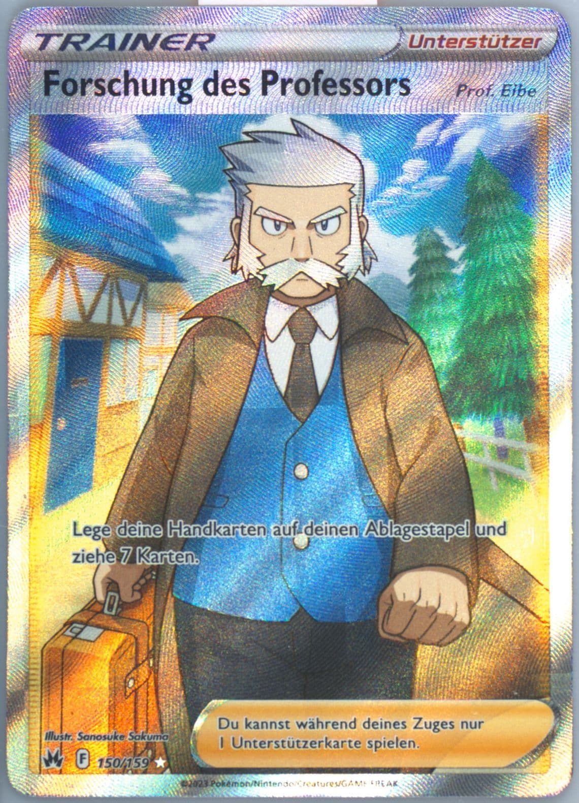 Full Art/Forschung Des Professors German (150) 2023 Pokemon Sword and Shield Crown Zenith
