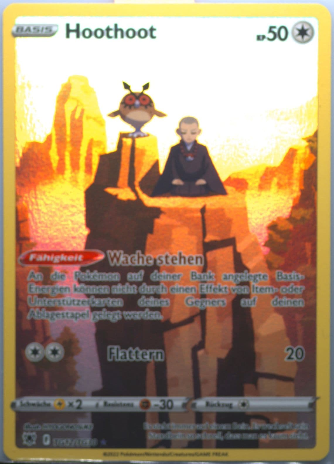 Full Art/Hoothoot German (TG12) 2022 Pokemon Sword & Shield Astral Radiance