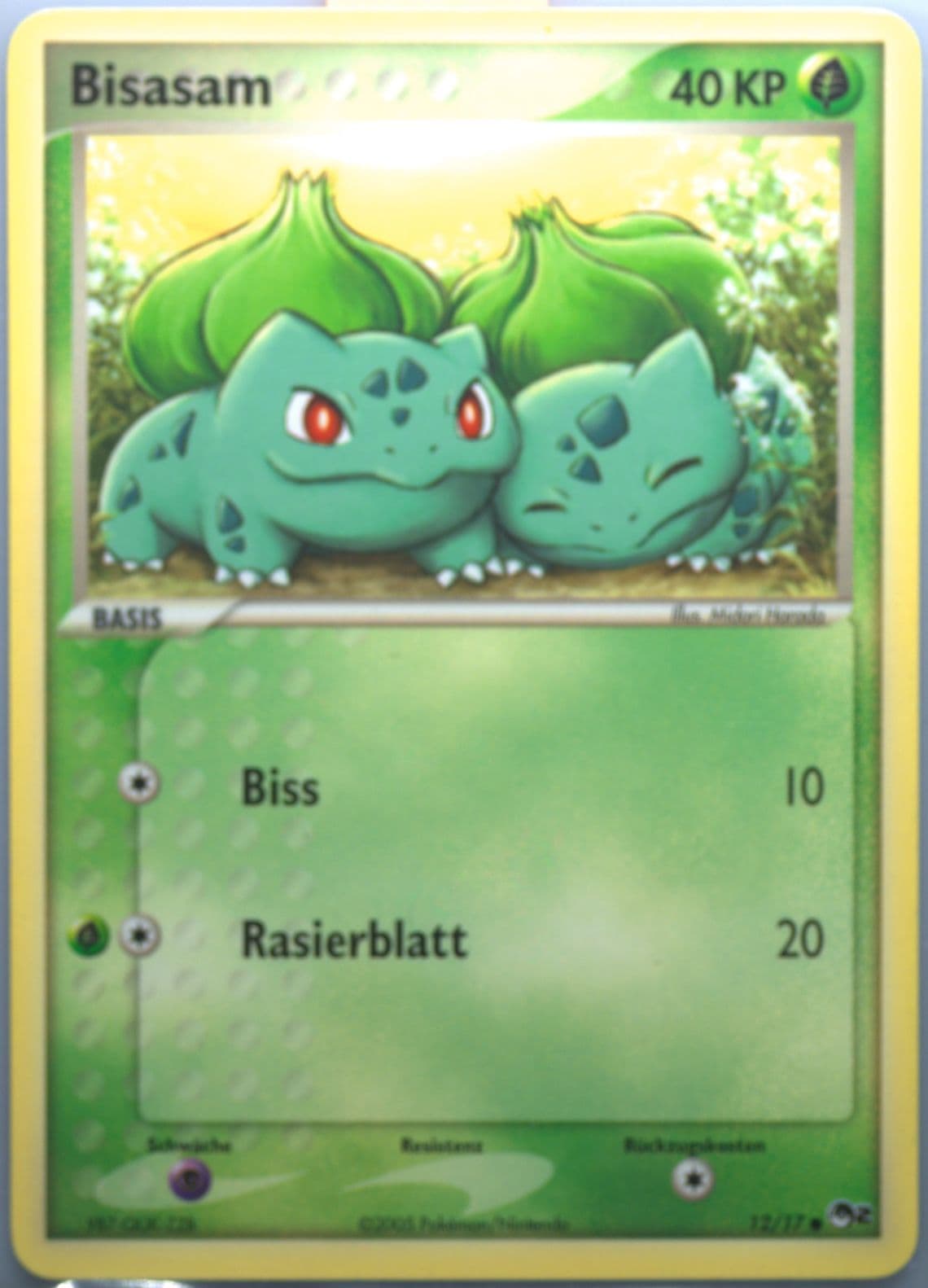 Bisasam German (12) 2005 Pokemon Pop Series 2