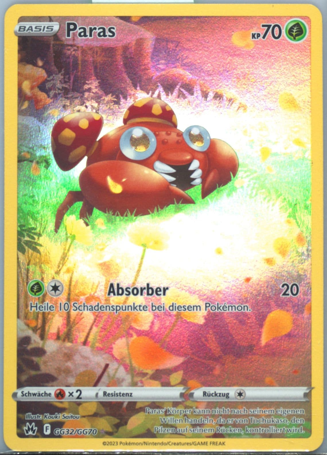 Full Art/Paras German (GG32) 2023 Pokemon Sword and Shield Crown Zenith