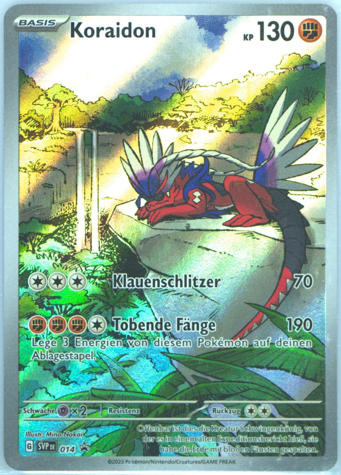 Koraidon Scarlet & Violet Elite Trainer Box-Koraidon (014) 2023 Pokemon German Svp de-SV Black Star Promo