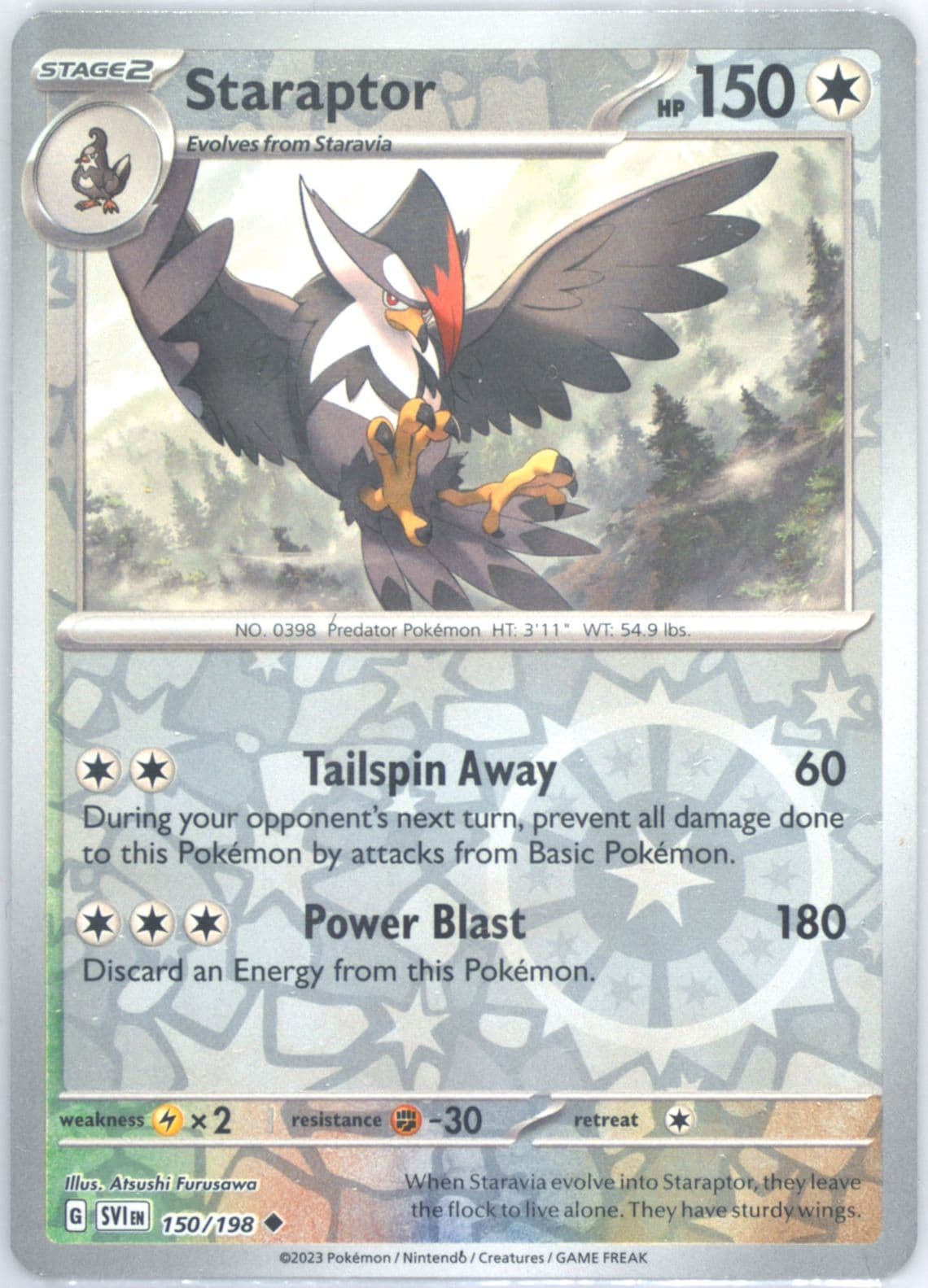 Staraptor Reverse Holo (150) 2023 Pokemon Svi EN-Scarlet & Violet