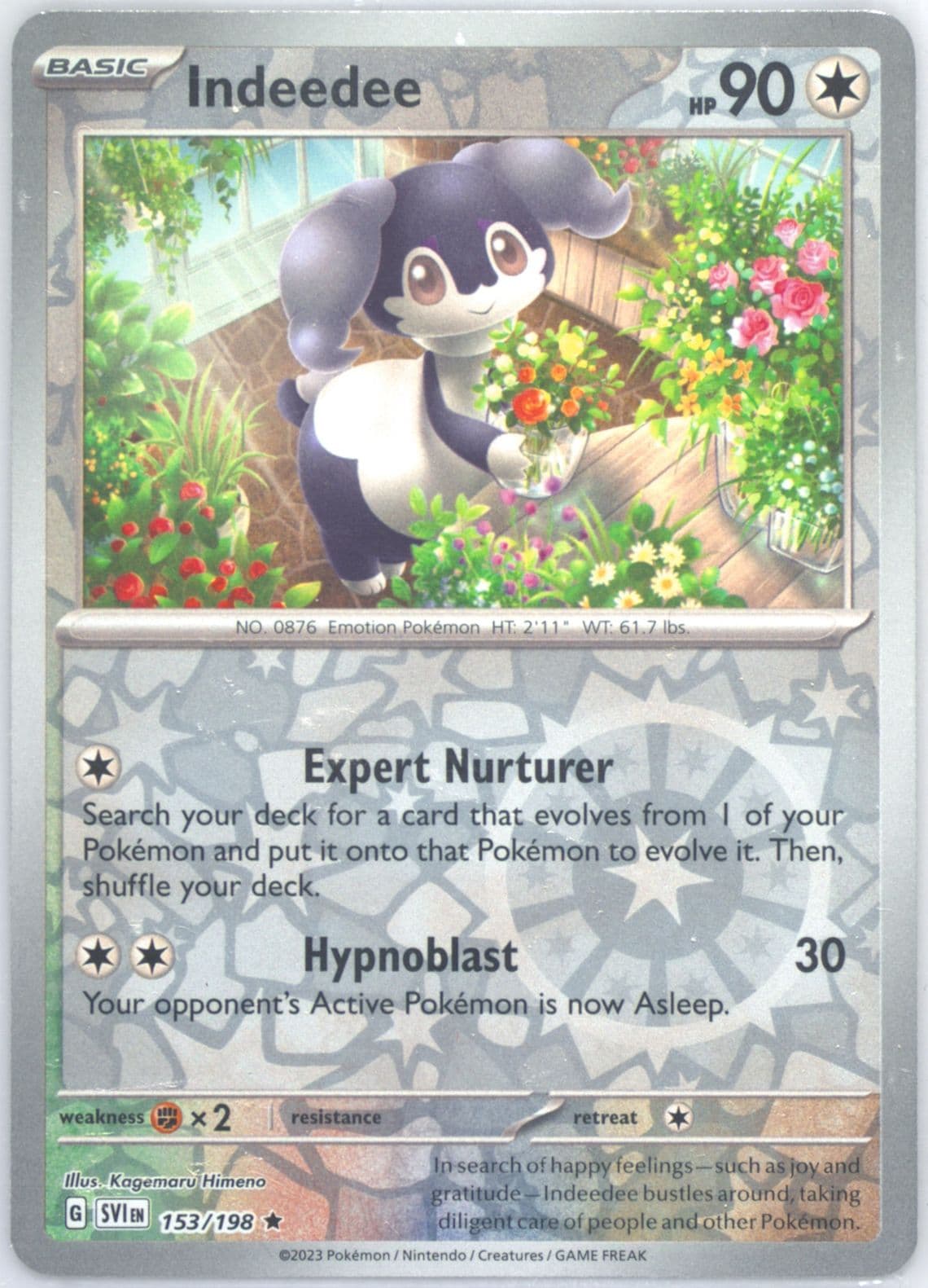 Indeedee Reverse Holo (153) 2023 Pokemon Svi EN-Scarlet & Violet