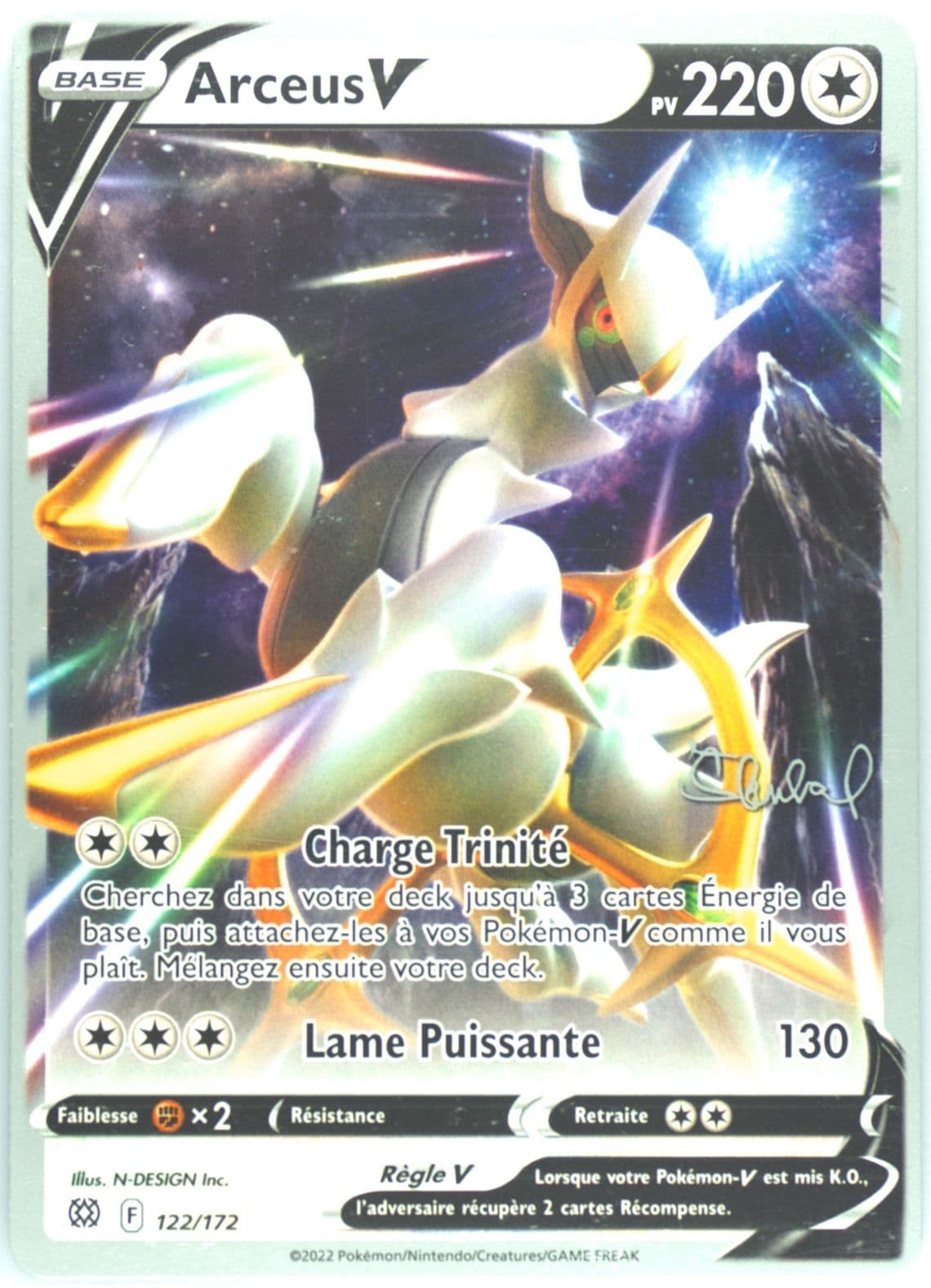 Arceus V Adp-French (122) 2023 Pokemon 2022 World Championships Deck: Adp