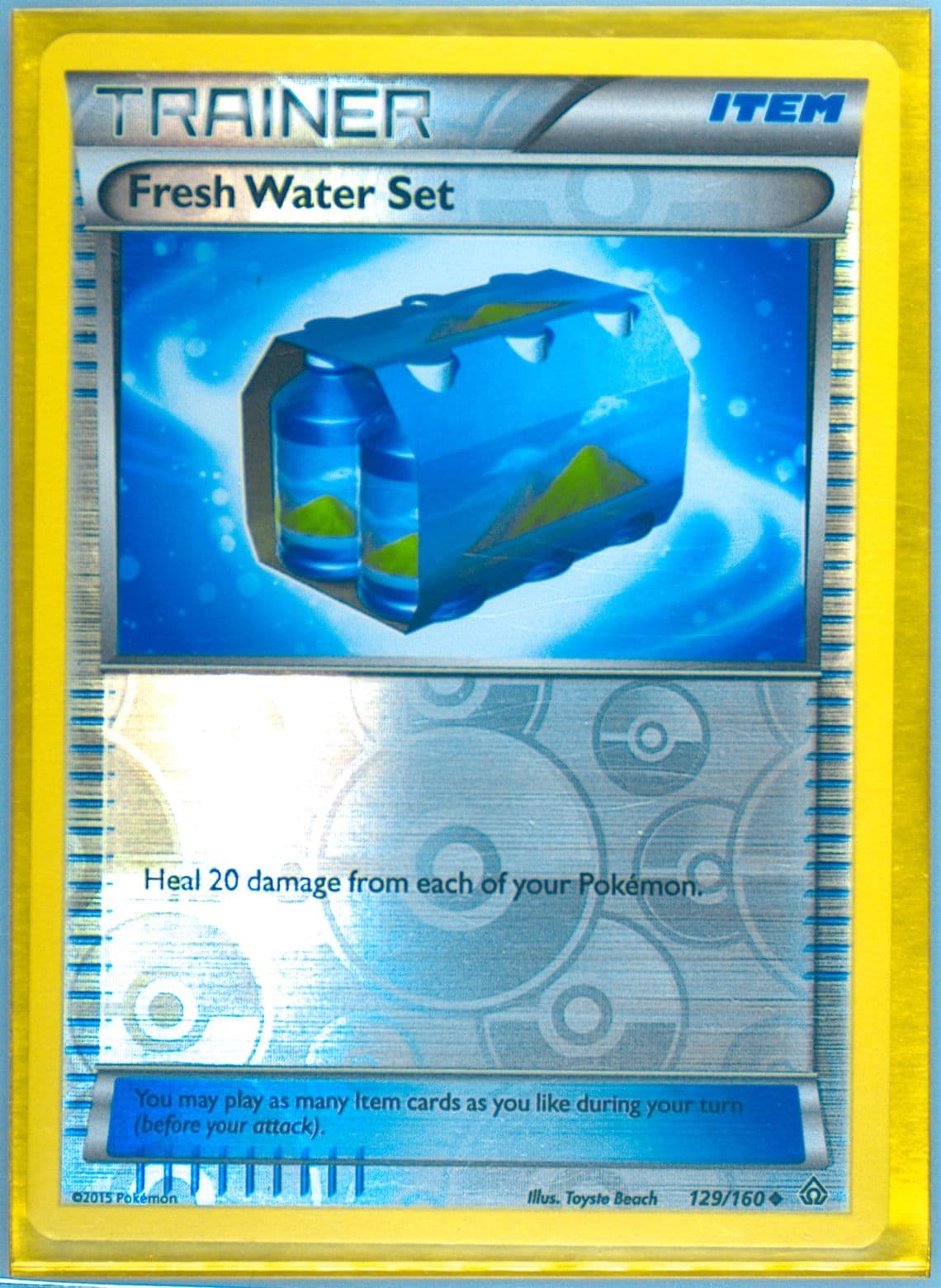 Fresh Water Set-Reverse Foil (129) 2015 Pokemon XY Primal Clash
