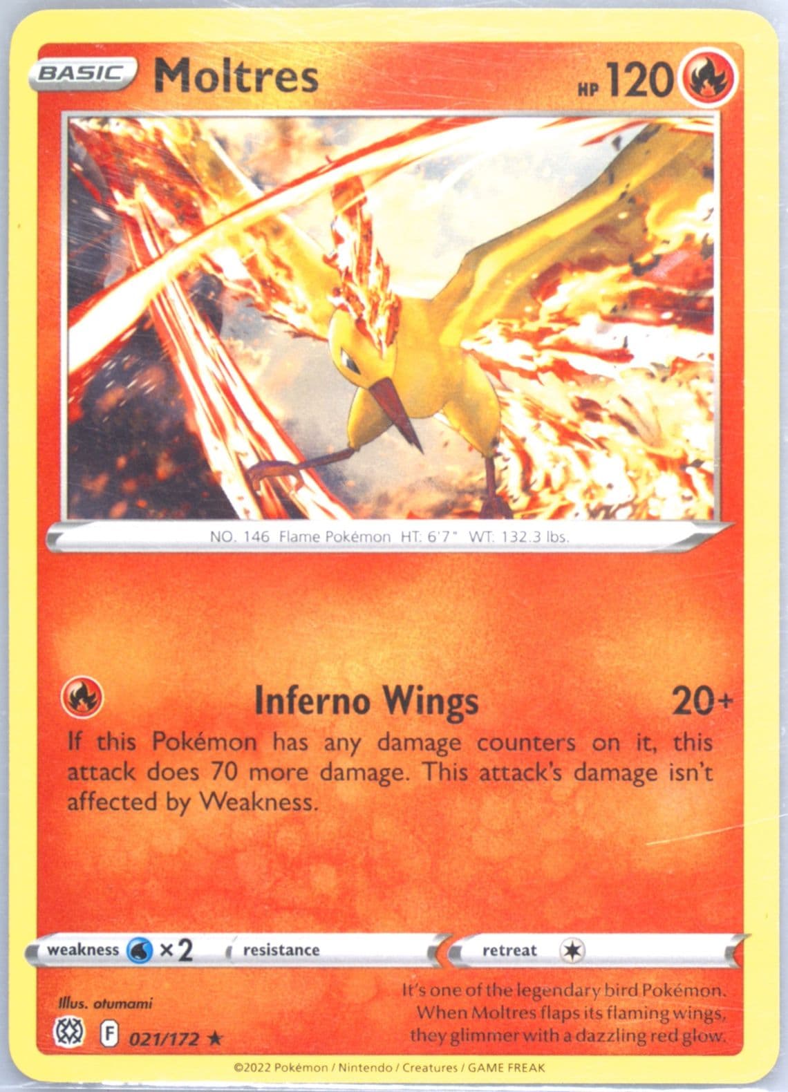 Moltres (021) 2022 Pokemon Sword & Shield Brilliant Stars