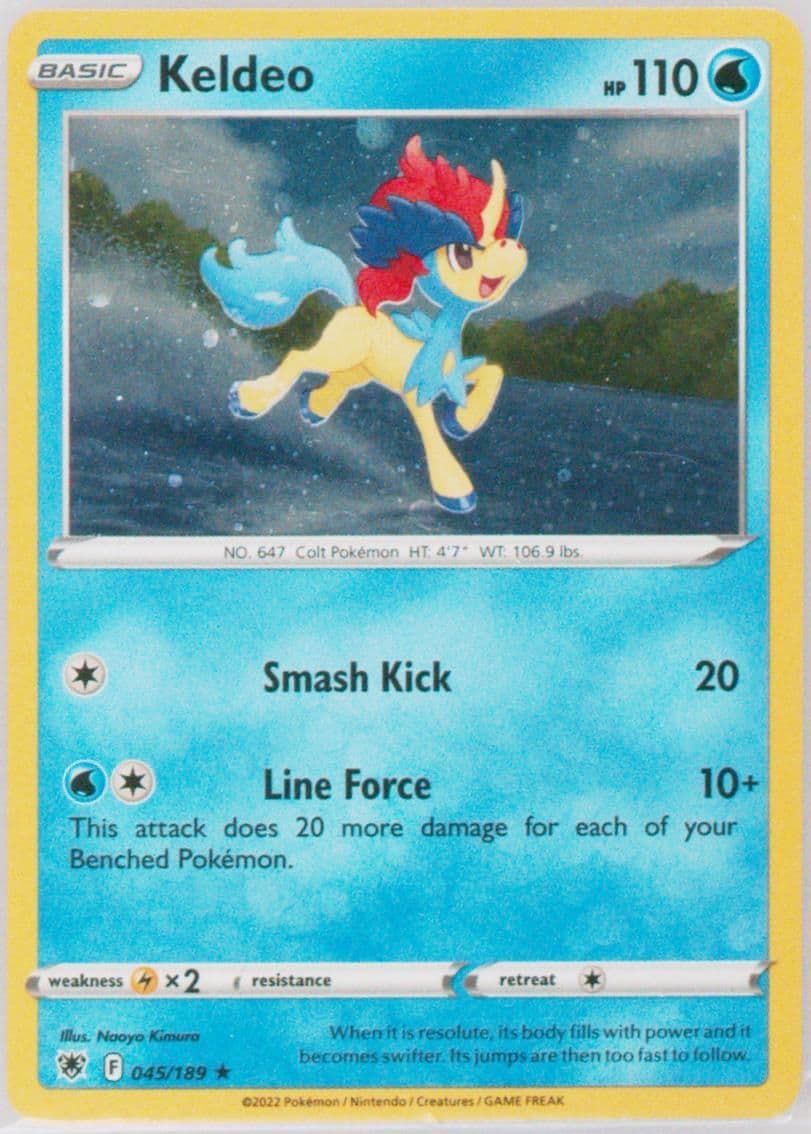 Keldeo Build & Battle Box (045) 2022 Pokemon Sword & Shield Astral Radiance