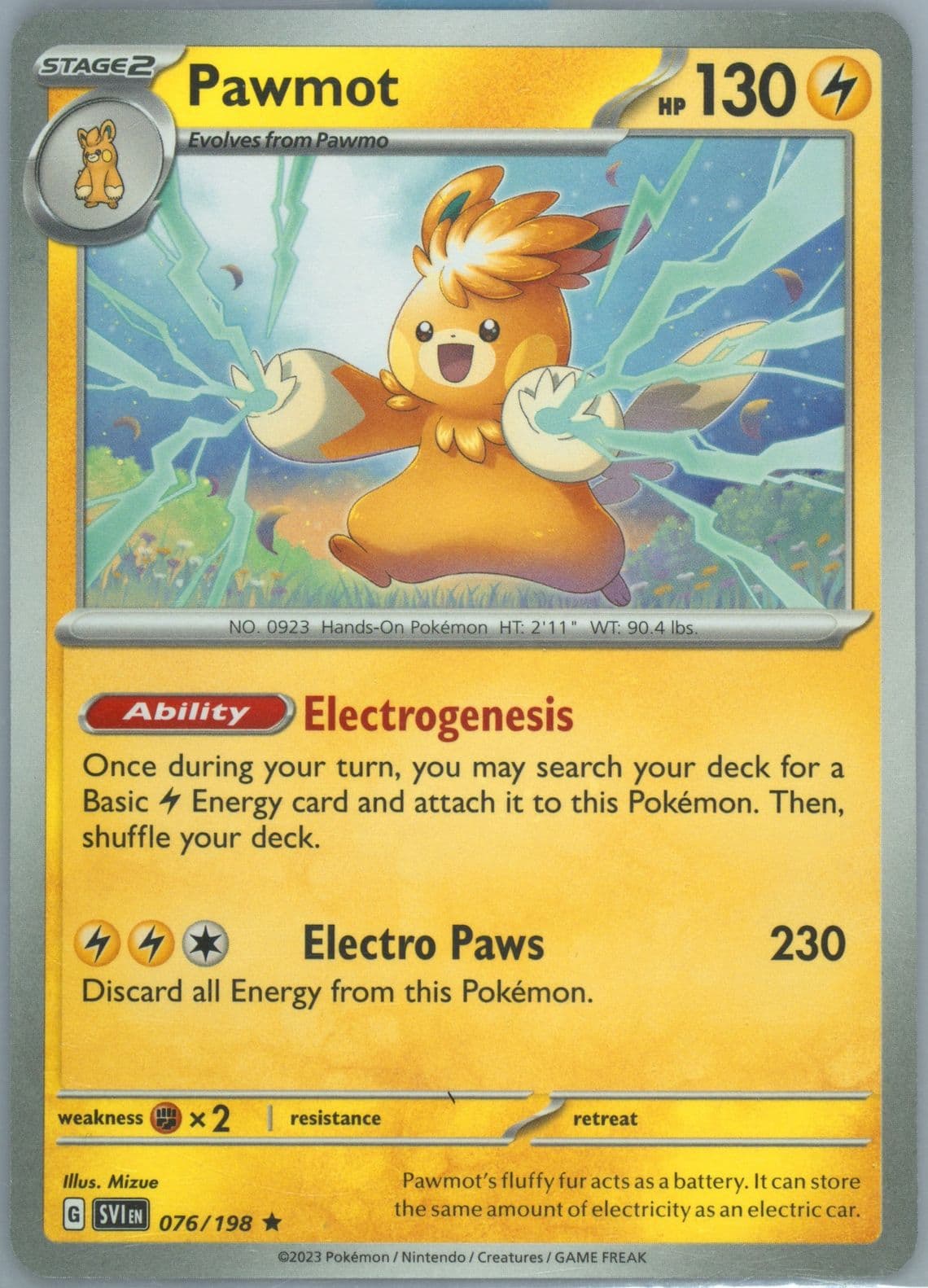 Pawmot Scarlet & Violet Build & Battle Box (076) 2023 Pokemon Svi EN-Scarlet & Violet