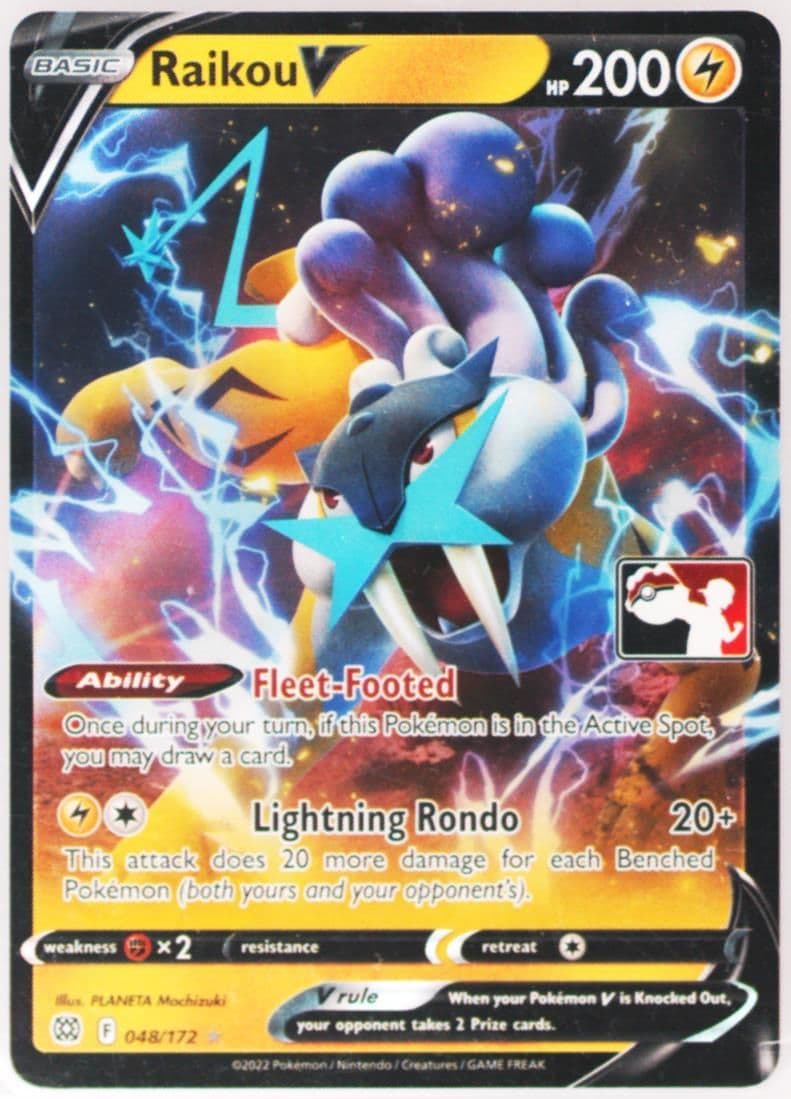 Raikou V (048) 2023 Pokemon Play! Pokemon Prize Pack: Series 2