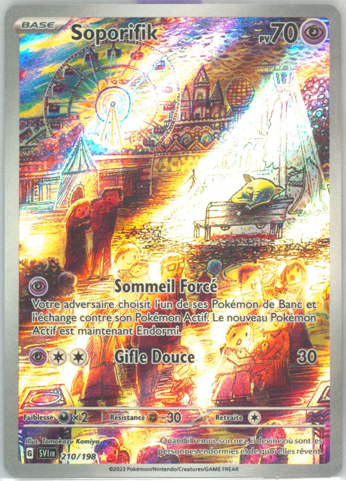Drowzee Illustration Rare (210) 2023 Pokemon French Svi FR-Scarlet & Violet