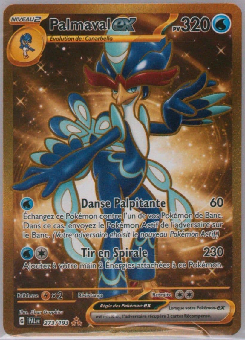 Quaquaval EX Hyper Rare (273) 2023 Pokemon French Pal FR-Paldea Evolved